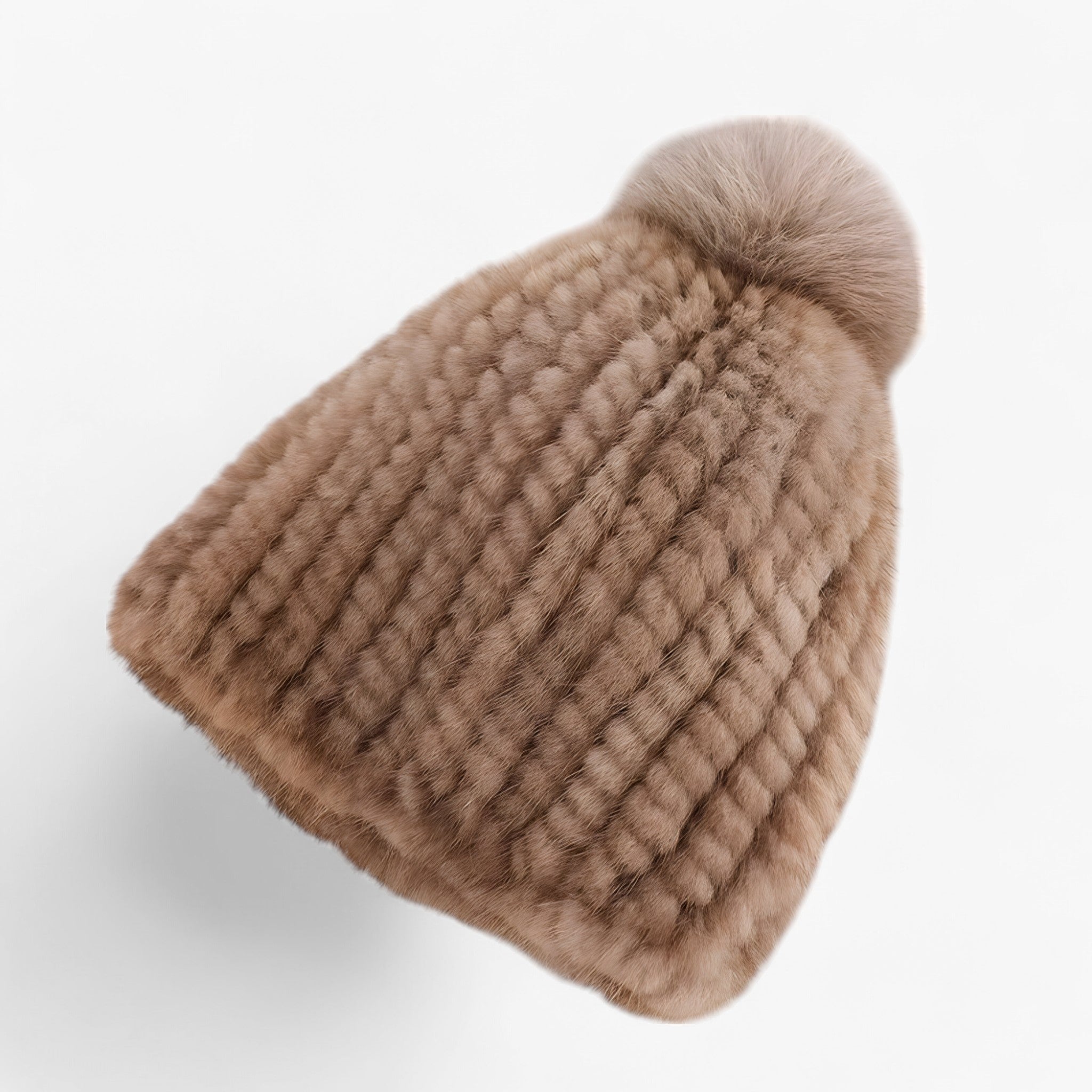 Camille | Luxe Marterbont Hat - Vintervarme & Elegance - Lysebrun Én størrelse - winter - {{ product_tags }