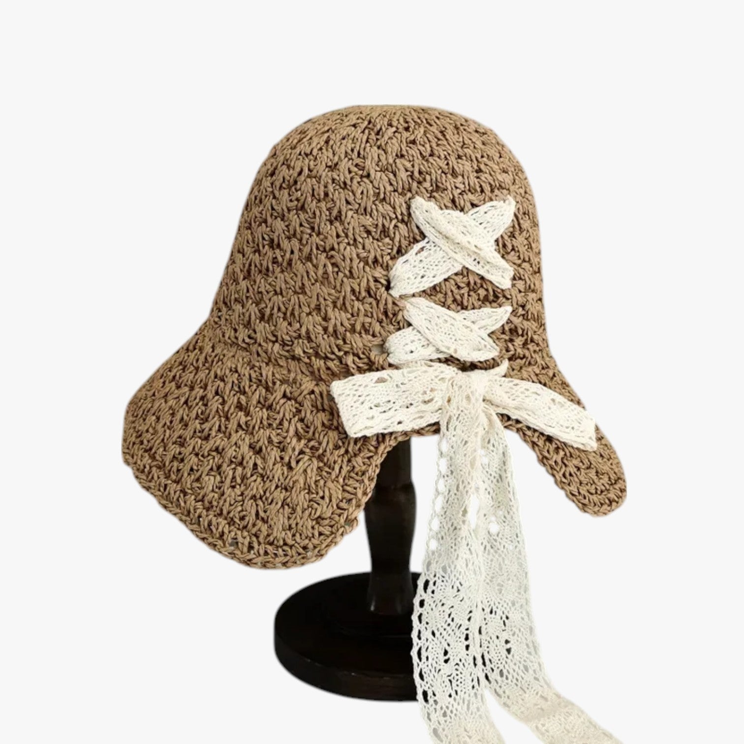 Elodie | UV Badekop med hul til Hestehale - Kaki - Elodie | UV Badekop med hul til Hestehale - €25 - {{ product_tags }