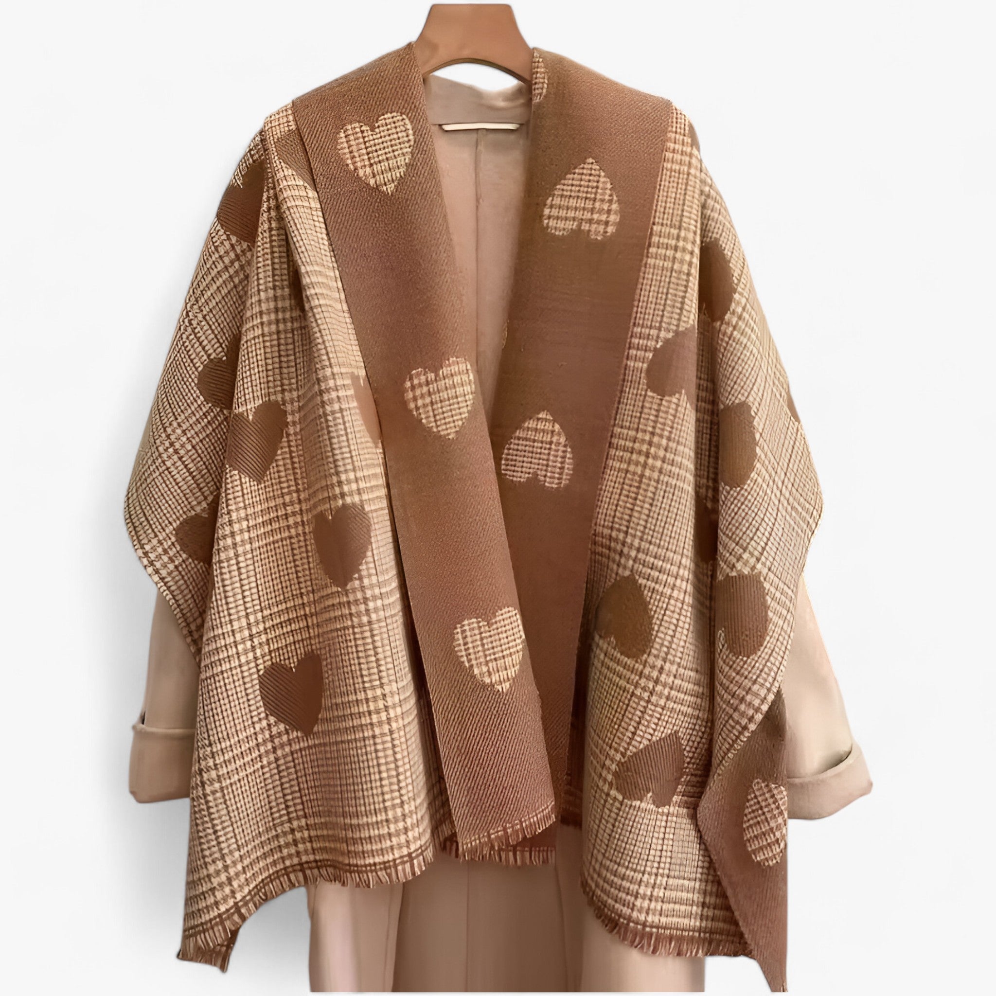 Amara | Dobbelt­sidet Cashmere Sjal – Varm Luksus med Stilfuldt Design - - women's fashion - {{ product_tags }