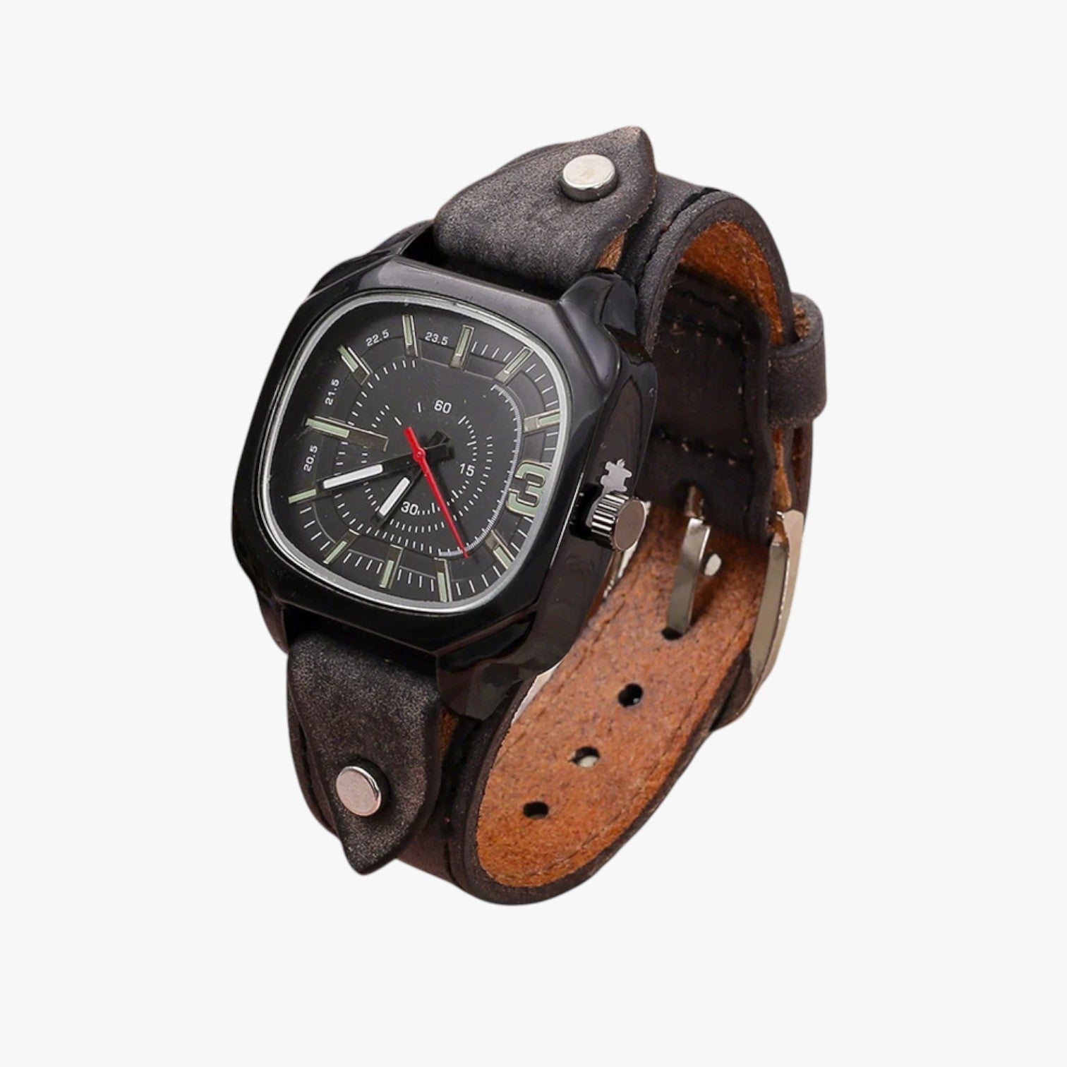 Lucca | Vintage ur med læderrem - - watches - {{ product_tags }