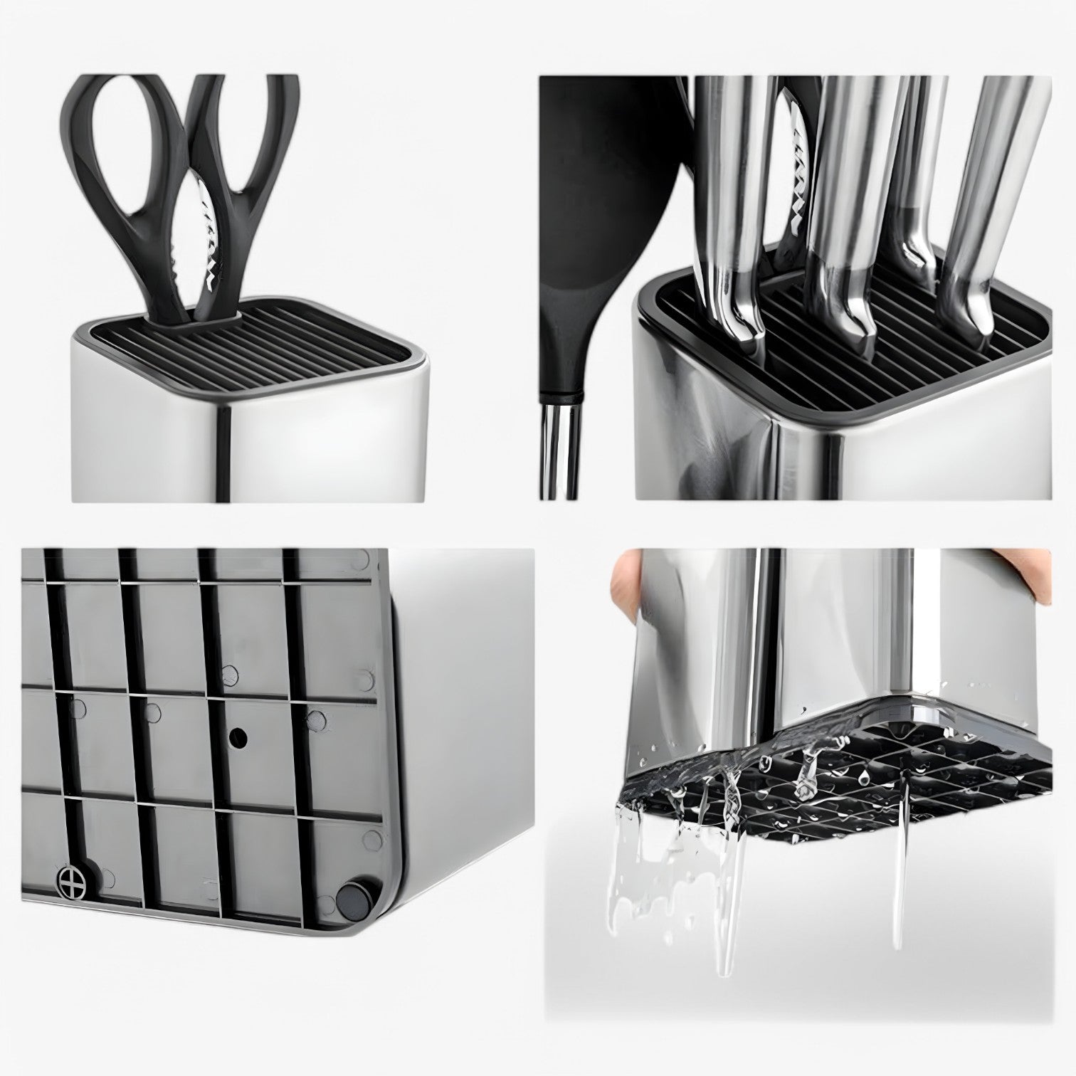 Davi | Messenblok og organiser i rustfrit stål – Smart køkkenopbevaring - - house & garden - {{ product_tags }