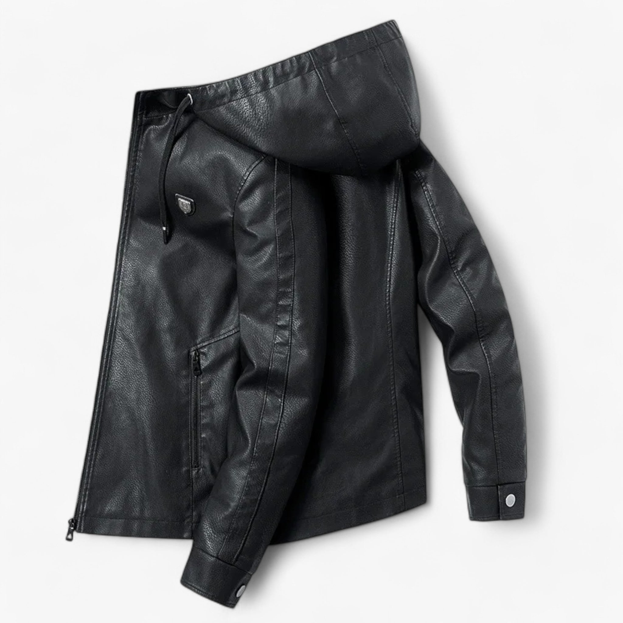 Nolan | Oversized Læderjakke med Hætte - - men's fashion - {{ product_tags }