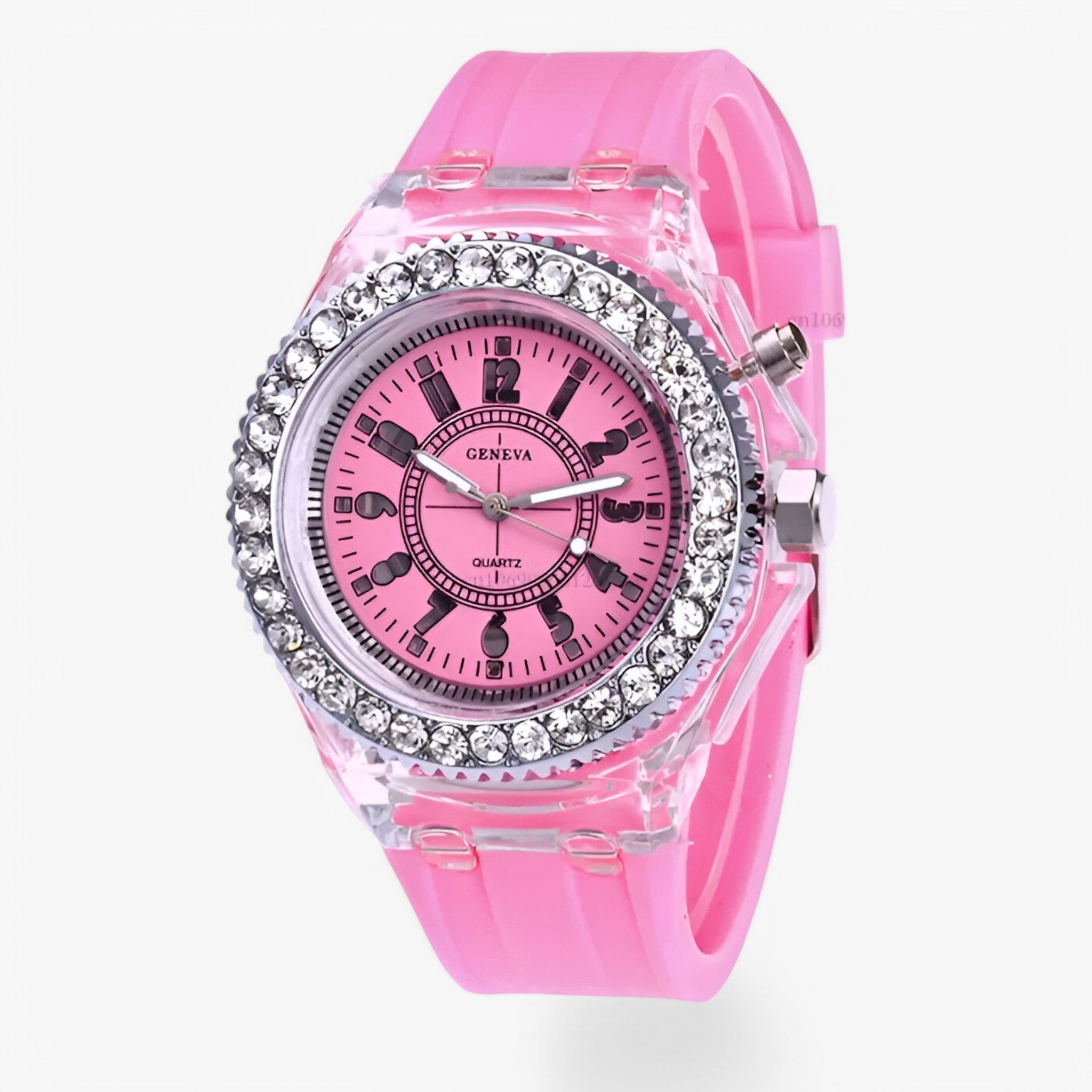 Francis | LED lys gel ur - Lyserød - watches - {{ product_tags }
