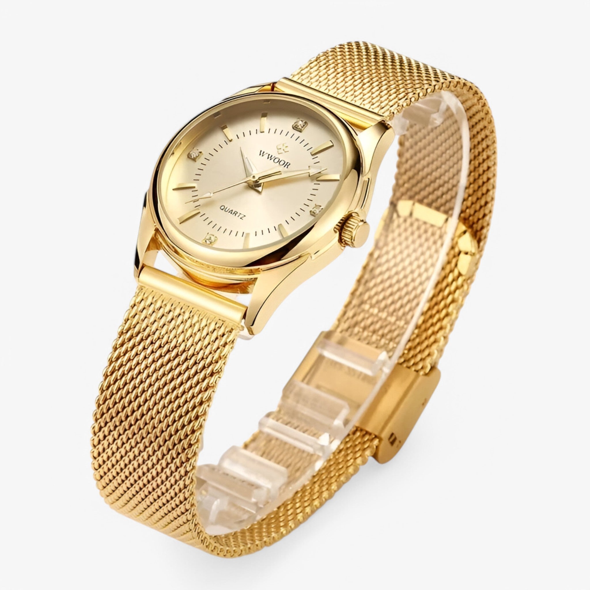 Maria | Luksus elegant guld dameur med diamanter - - watches - {{ product_tags }