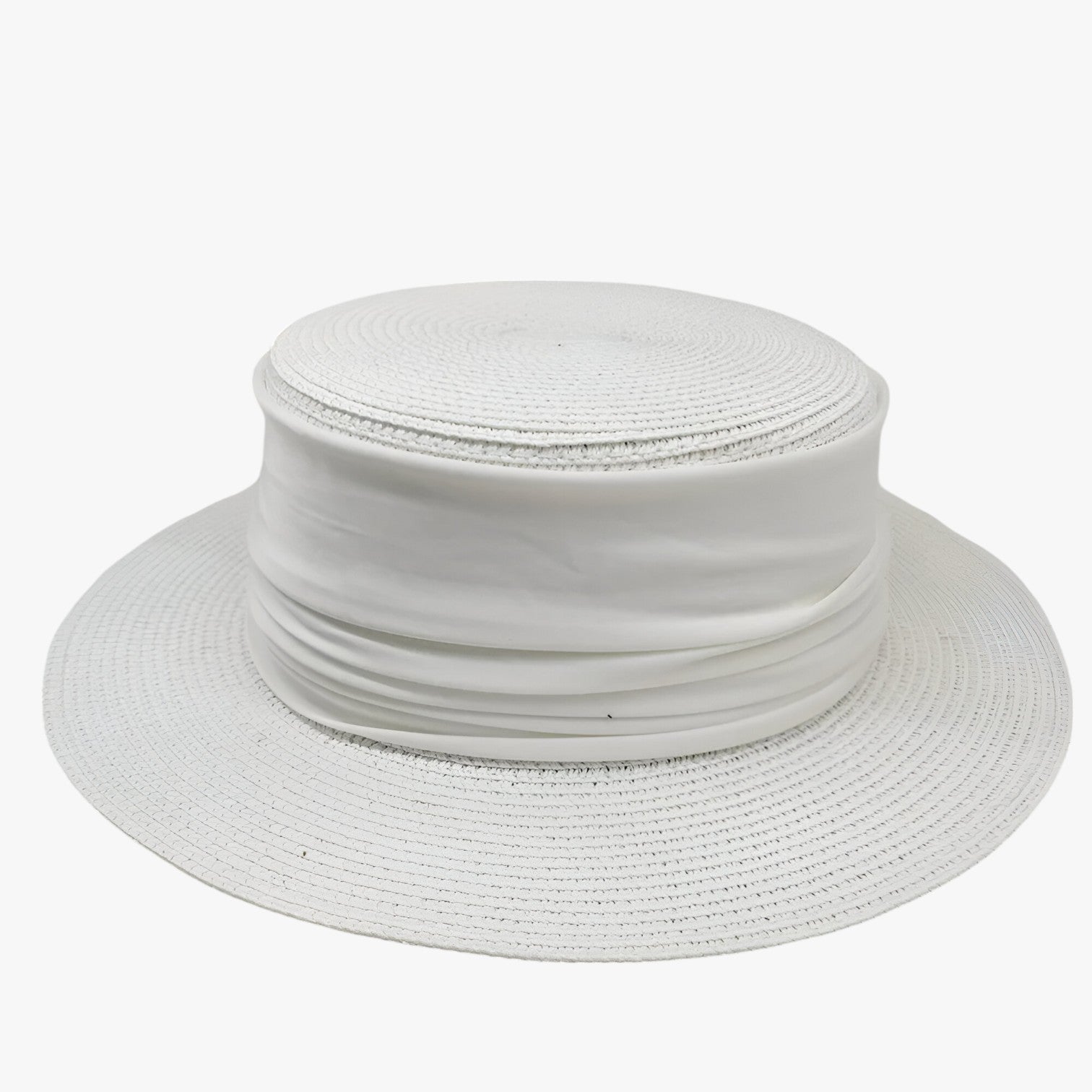 Gretchen | Chic & Sheltered: Sommer Fedora strandhat med bred skygge - Hvid 54-58cm - women's fashion - {{ product_tags }