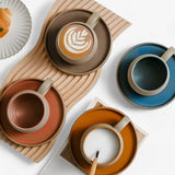Sora | Minimalist Japanese Espresso Set with Cup and Saucer