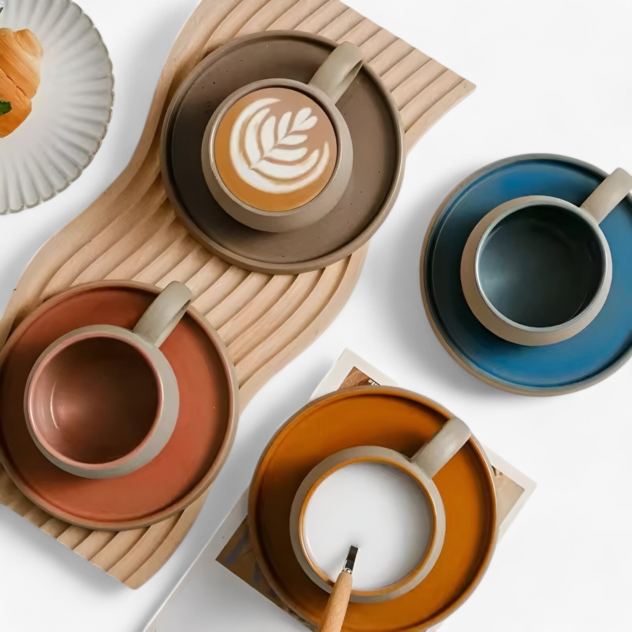 Sora | Minimalistisk Japansk Espressosæt med Kop og Skål - - house & garden - {{ product_tags }