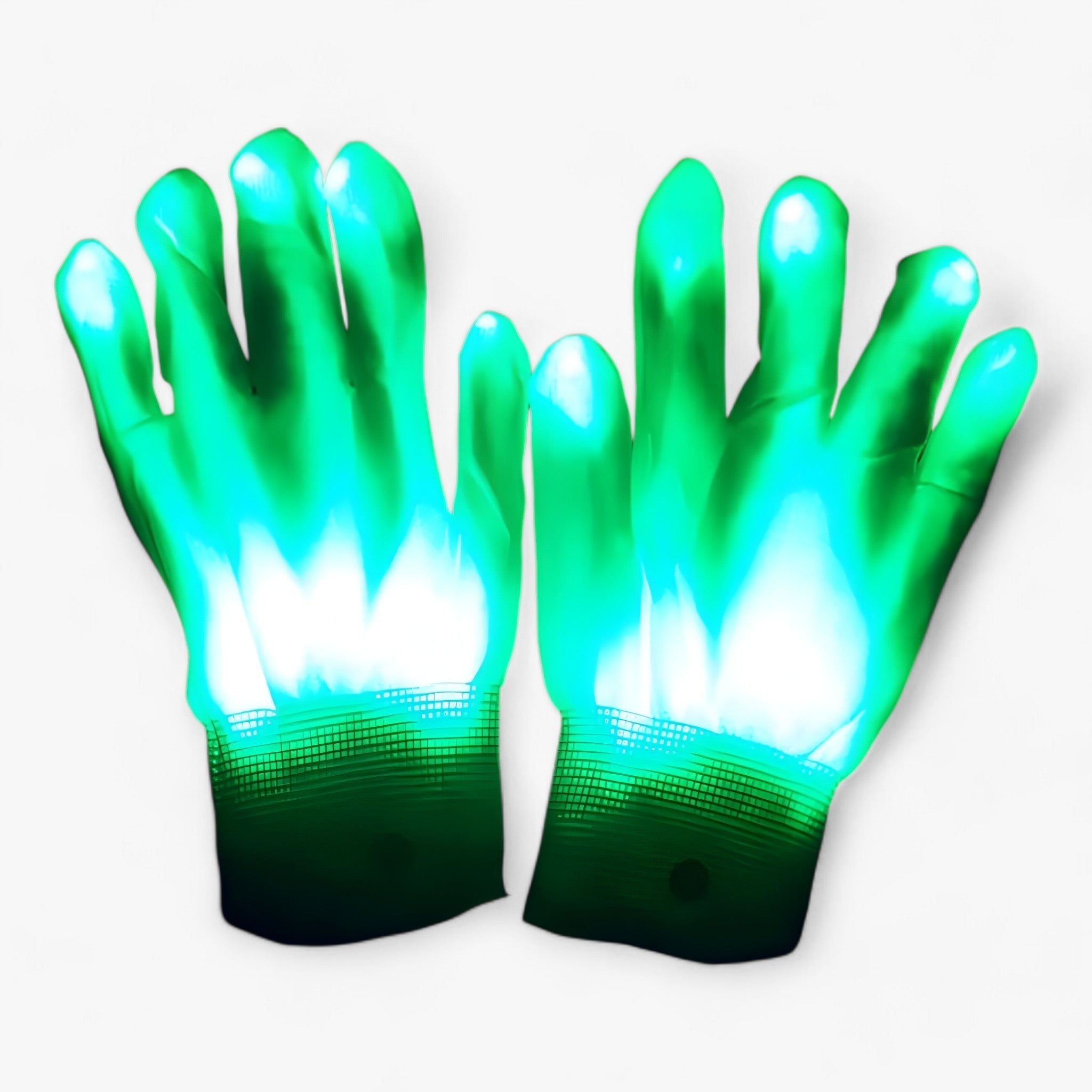 Victor | Latex hovedskeletmaske Halloween - skeletteffekt til udklædning og dekoration - LED-handsker 20 - other - {{ product_tags }