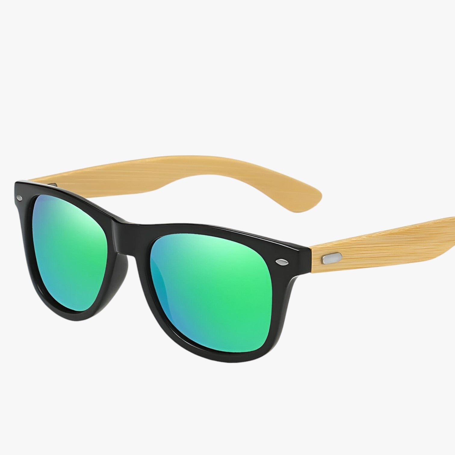 Jamari | Stilfuld træsolbrille – polariseret & UV-beskyttelse - Grøn - other - {{ product_tags }