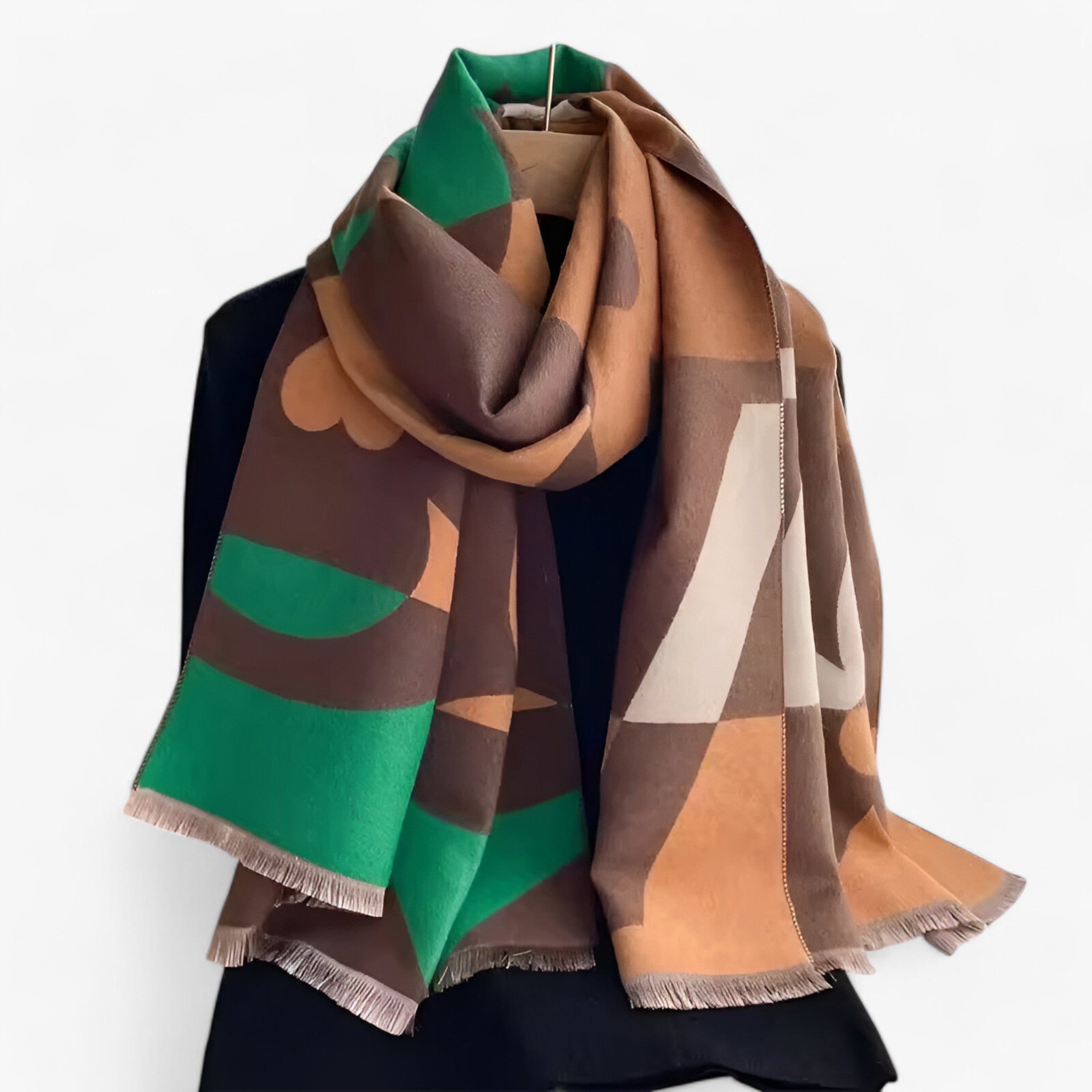 Livia | pashmina-sjal med blomsterprint – luksuriøs varme til efteråret og vinteren