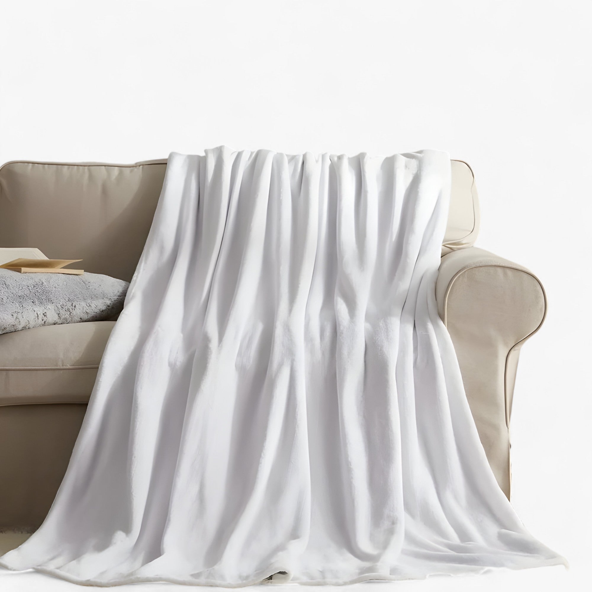 Bucephalus | Mørteflad i flannel - Varme og komfort - Hvid - house & garden - {{ product_tags }