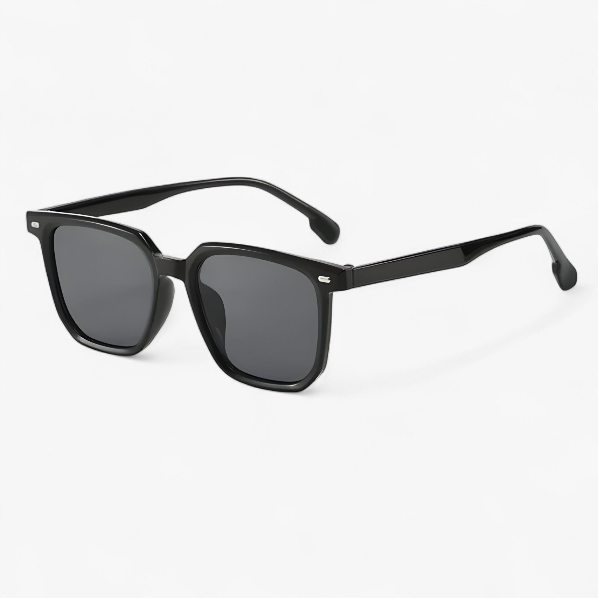 Felix | Unisex vintage firkantede solbriller i retrostil - Sort Grå Som vist - men's fashion - {{ product_tags }