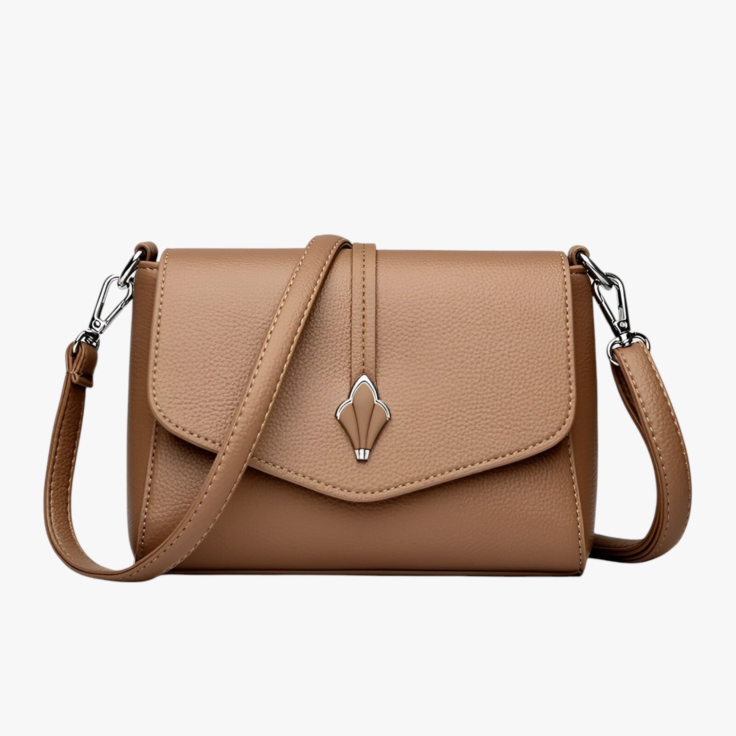 Julianna | Luksus PU læder skuldertaske - Khaki - bags - {{ product_tags }