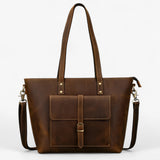 Elegant genuine leather tote bag for women - Spacious & lightweight design