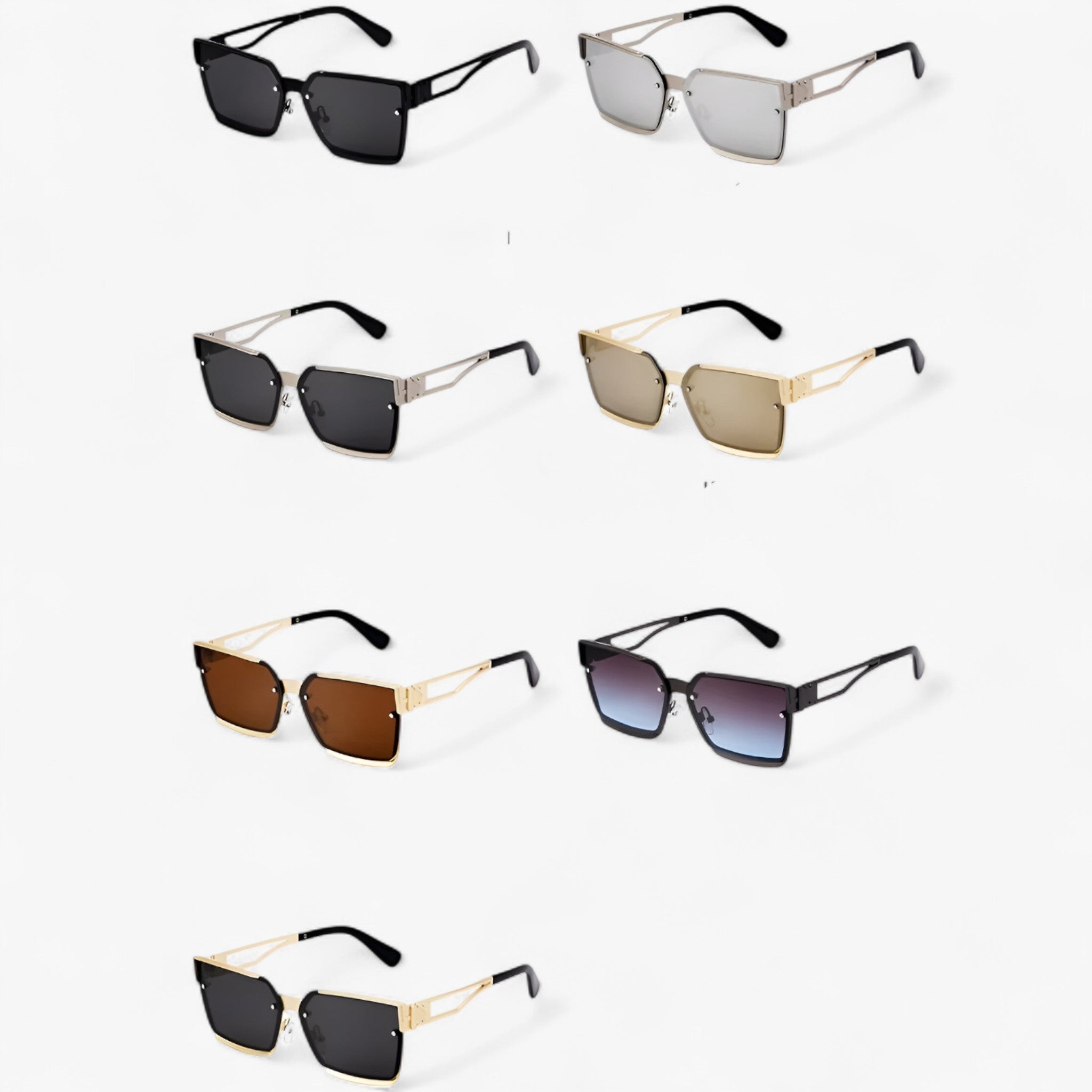 Gregory | Vintage punk solbriller med firkantet metalstel - - watches - {{ product_tags }