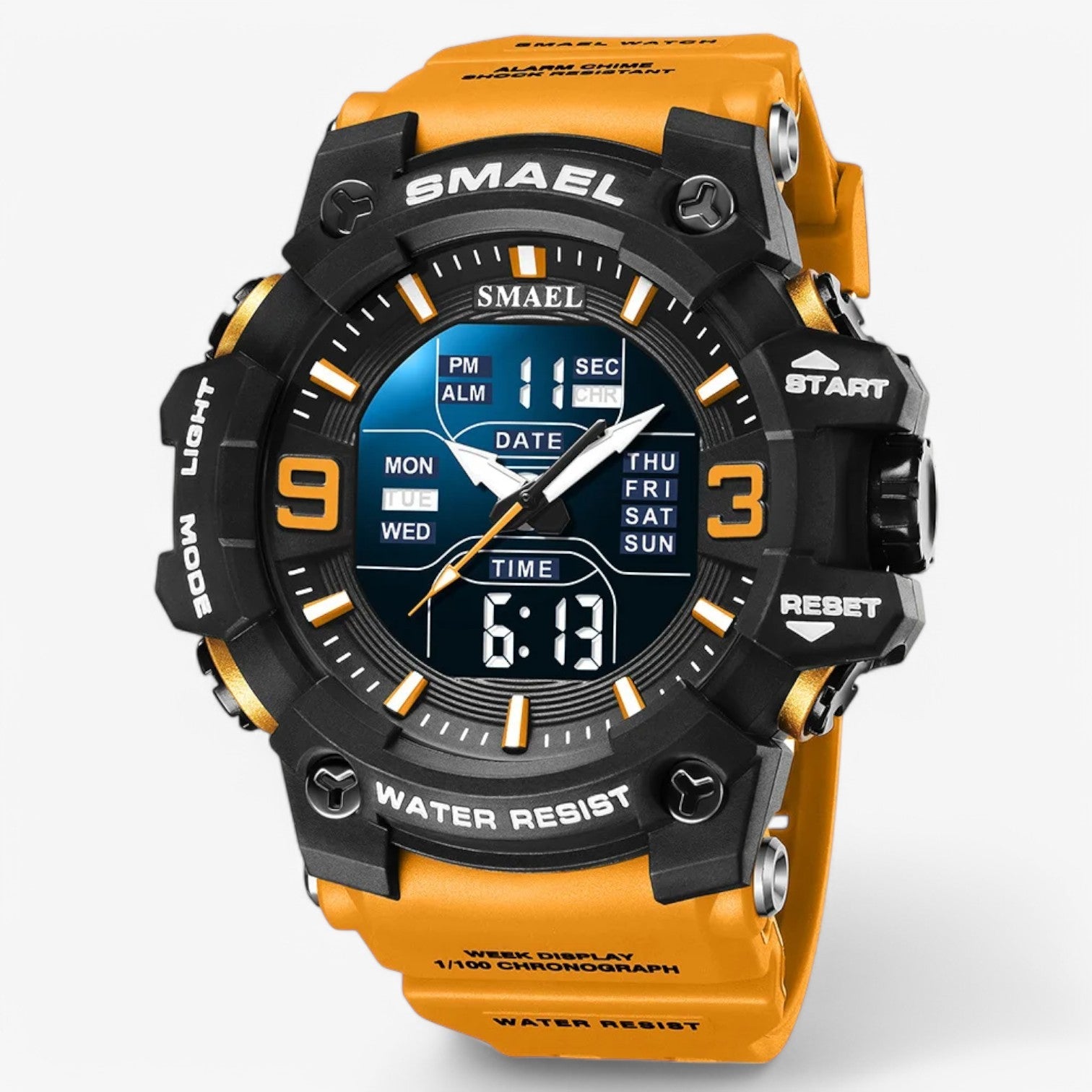 Janos | Sportur – LED-display, vandtæt og dobbelt tidsvisning - - watches - {{ product_tags }