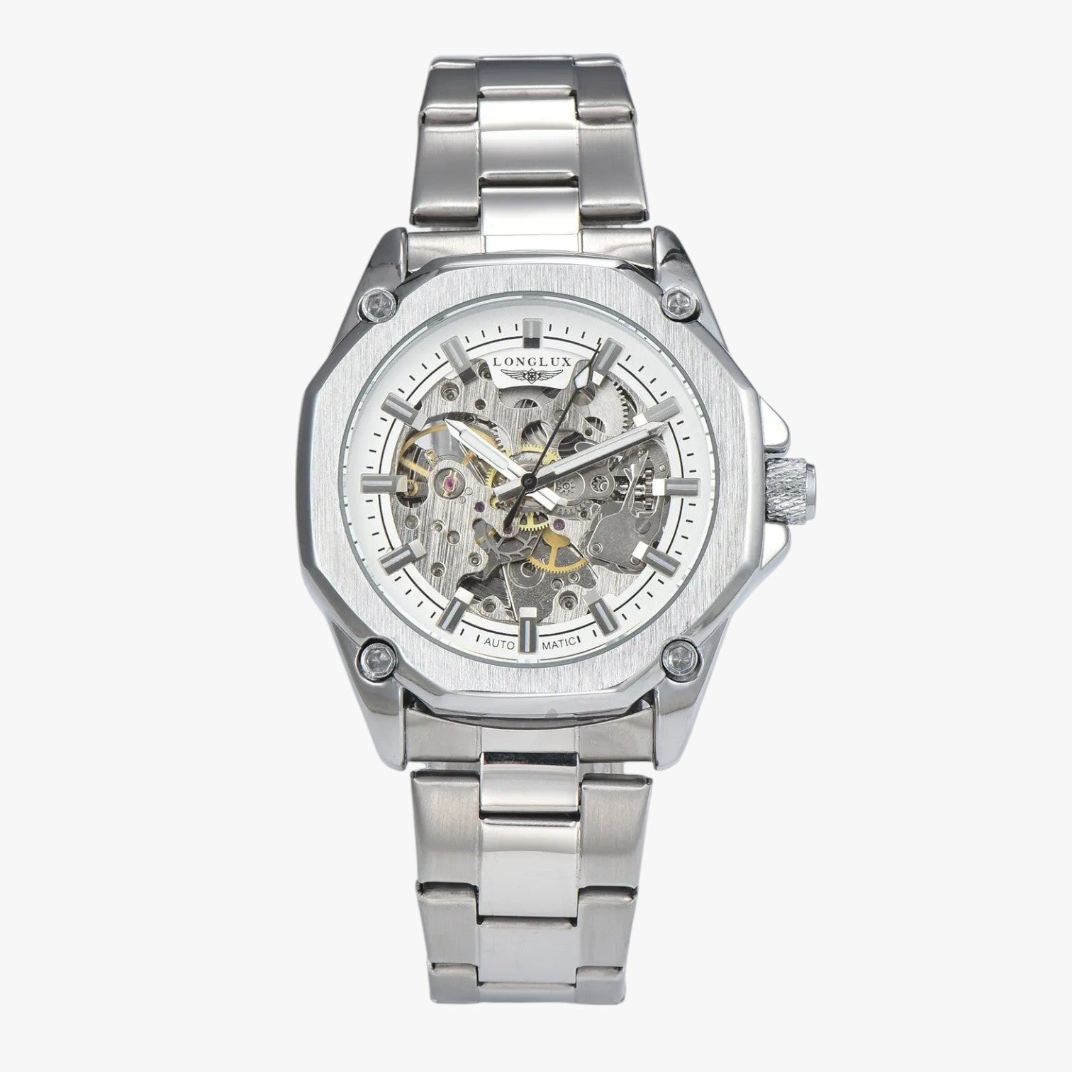 Niko | Sportiv skelet automatisk ur - Sølvhvid - watches - {{ product_tags }