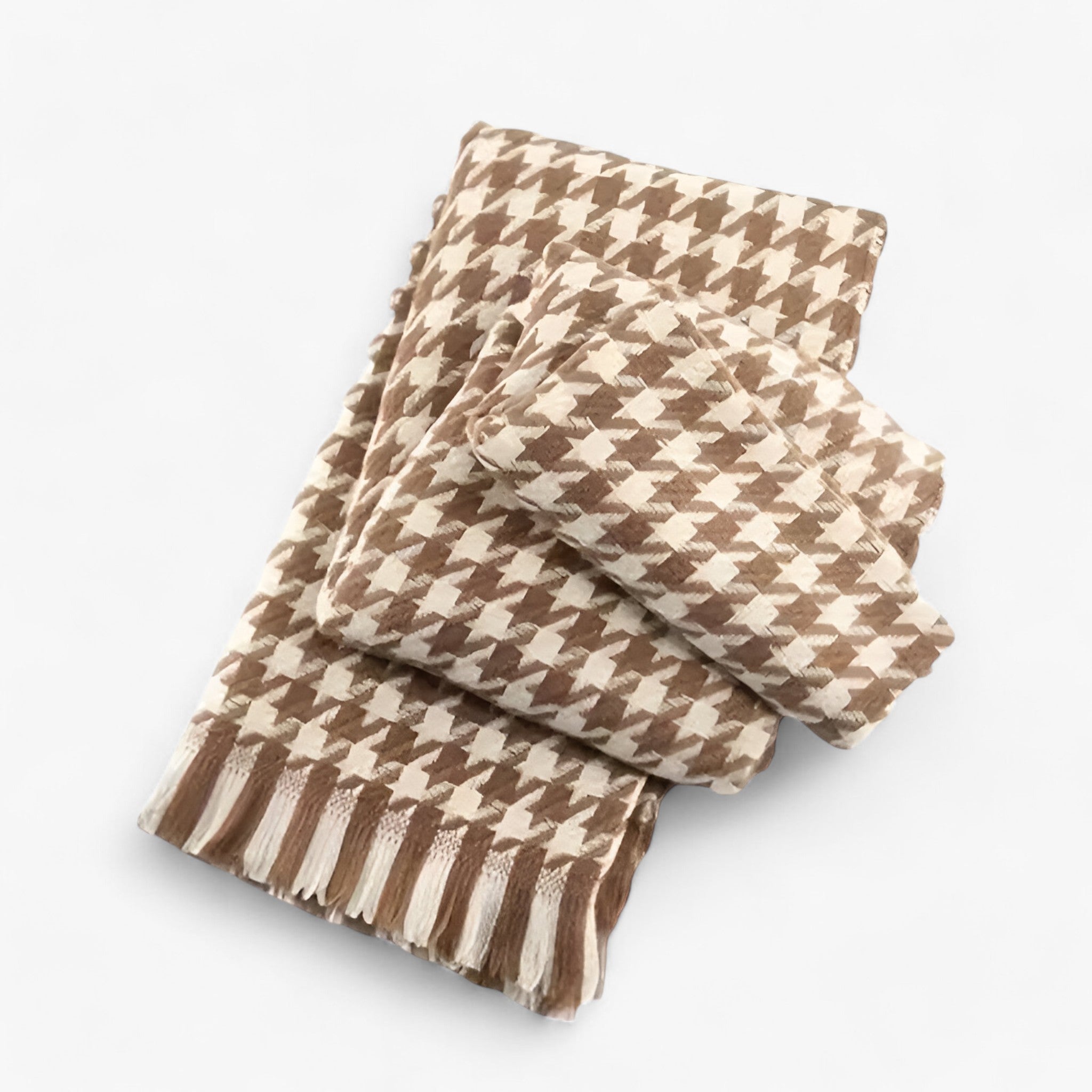 Noa | Sort-Hvid Ruitet Tørklæde – Klassisk, Varmt & Stilet - - winter - {{ product_tags }