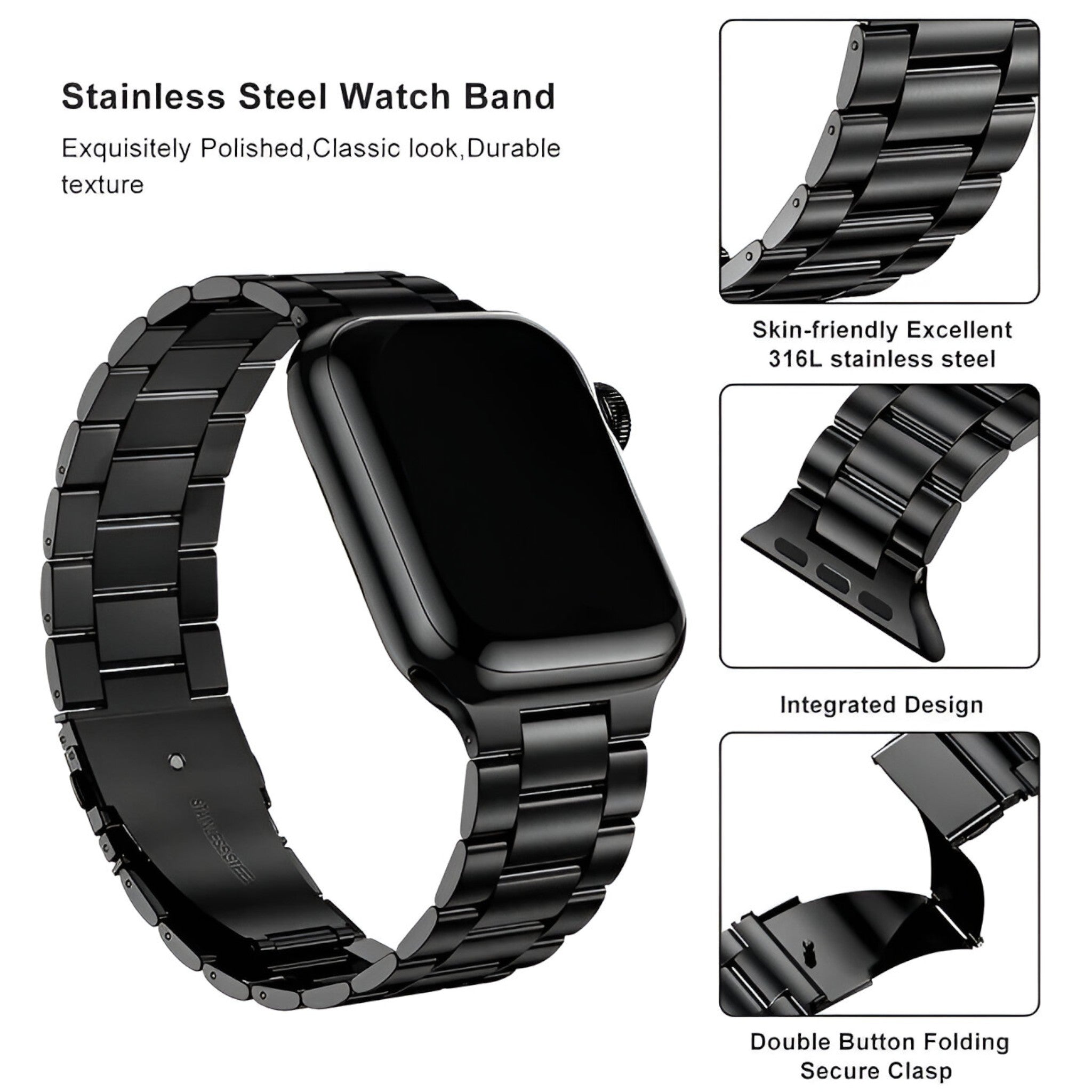 Yannis | Elegant stålarmbånd til smartur - - watches - {{ product_tags }