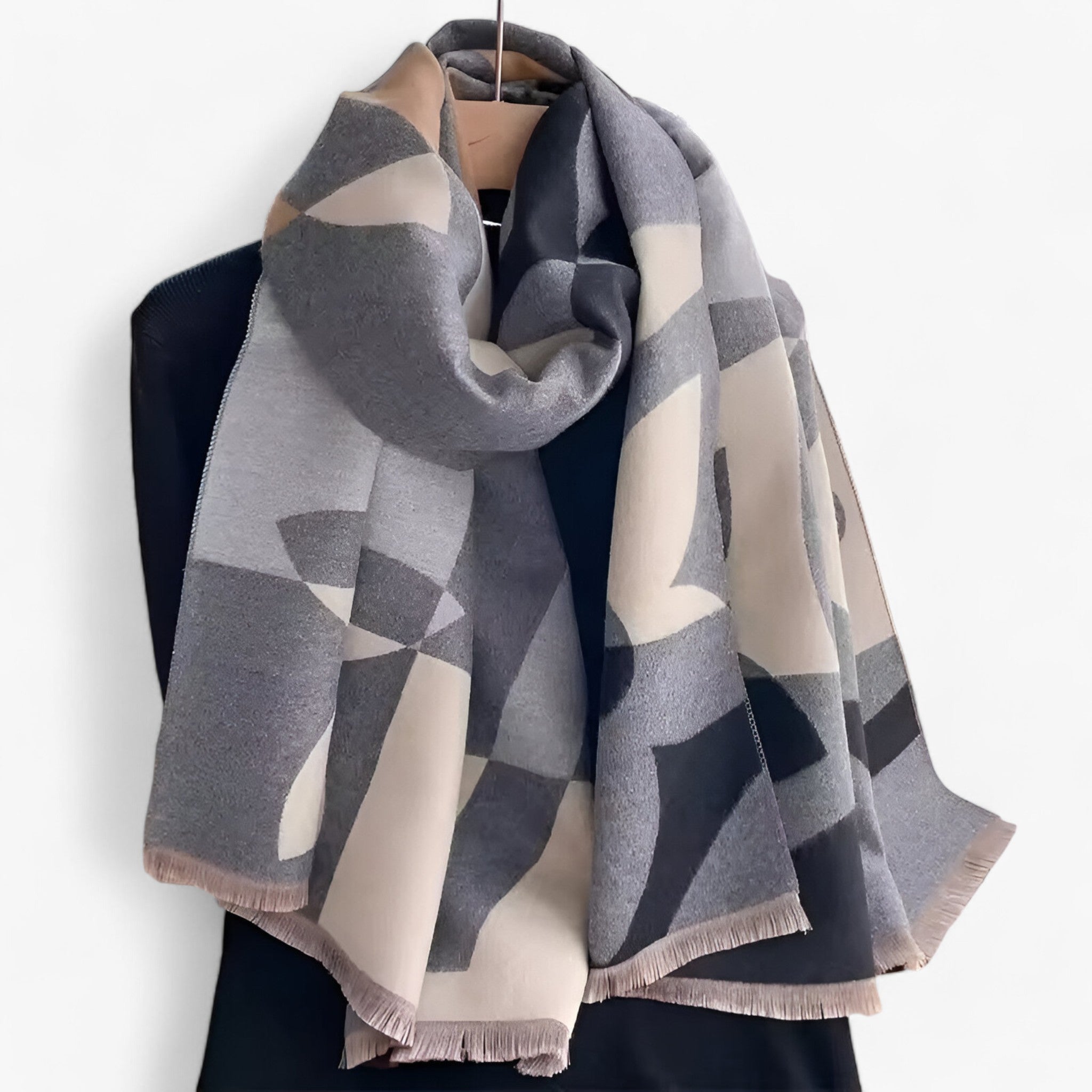 Livia | pashmina-sjal med blomsterprint – luksuriøs varme til efteråret og vinteren