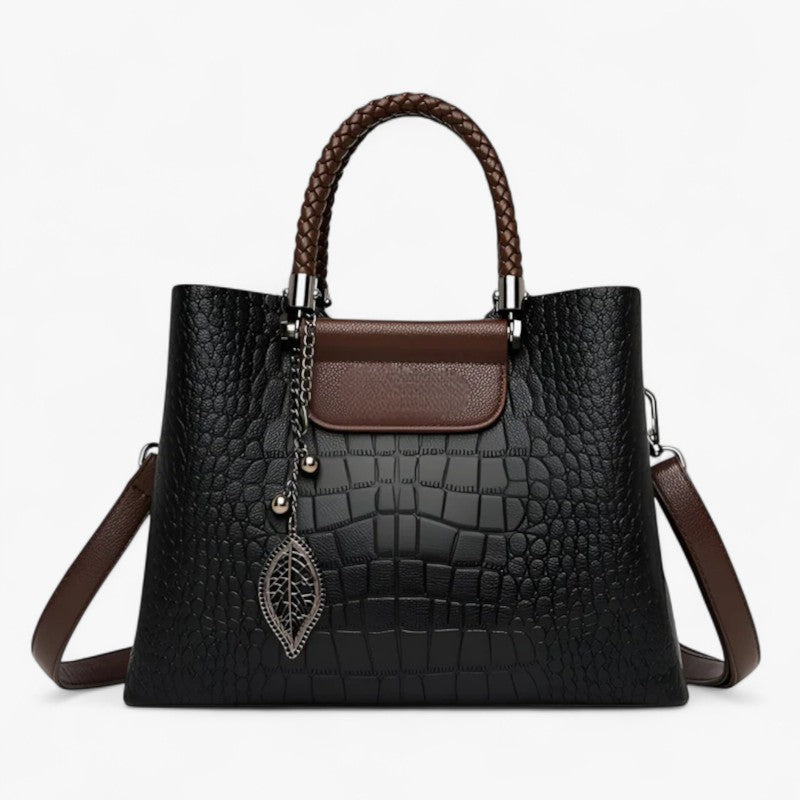 Margaret | Skuldertaske og crossbody taske i blødt læder - Sort - bags - {{ product_tags }