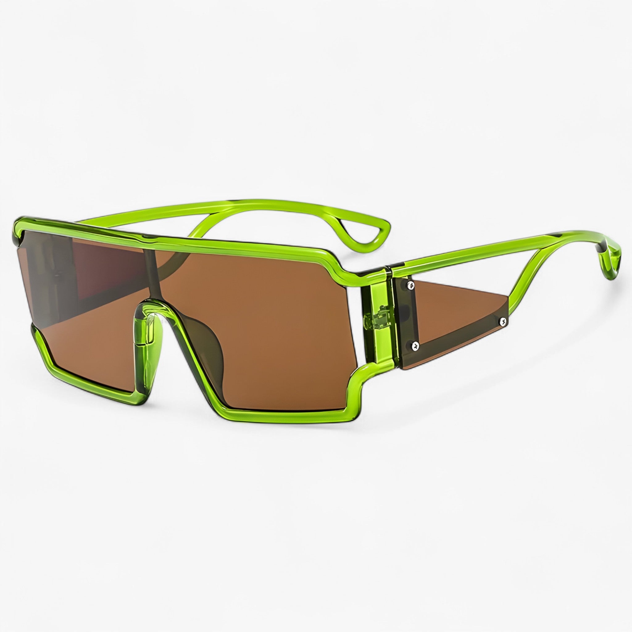Kai | Moderigtige sorte retro solbriller - Grøn - women's fashion - {{ product_tags }