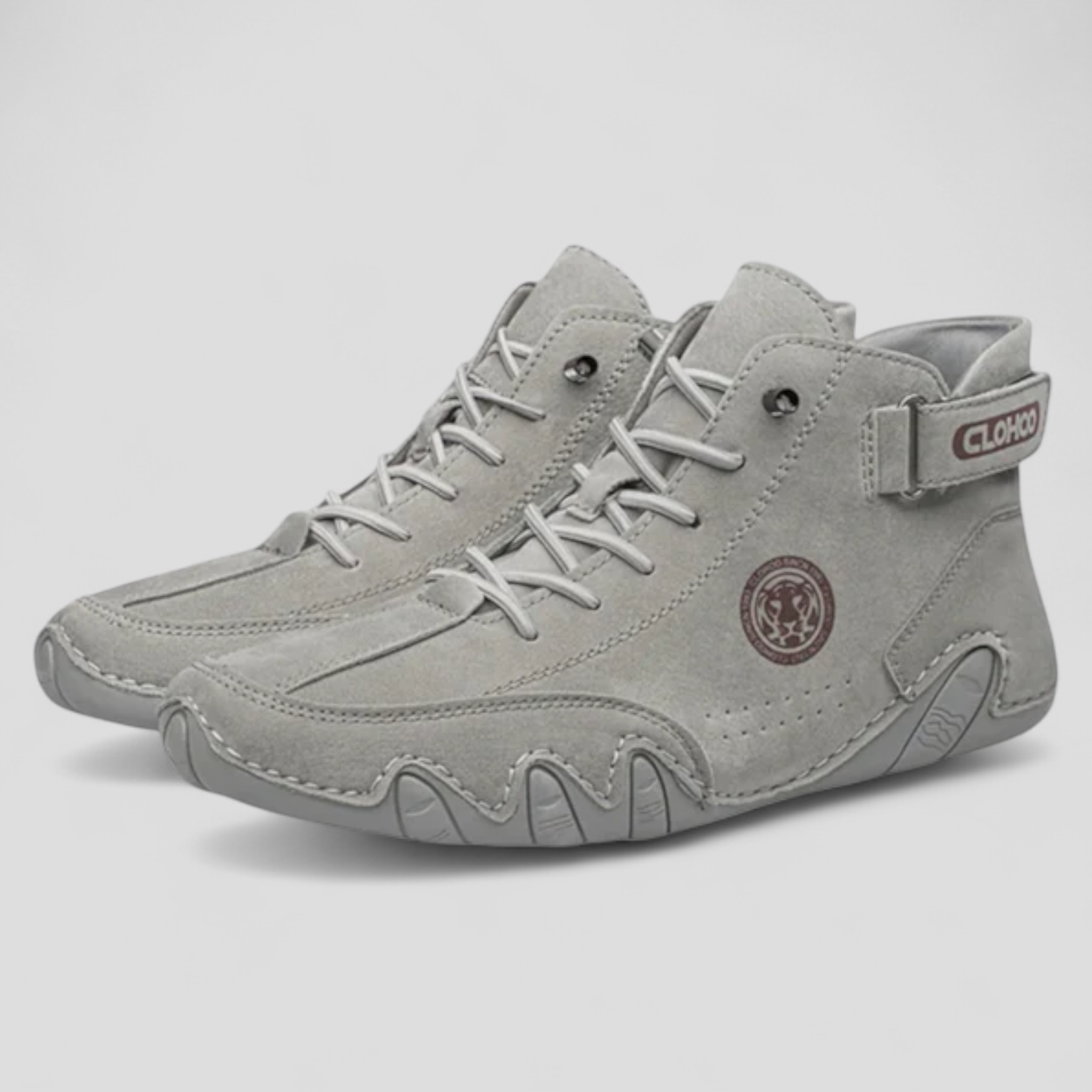 River | Herresneaker i let og åndbar læder Komfort Elegant til Hvert Skridt - Grå - River | Herresneaker i let og åndbar læder Komfort Elegant til Hvert Skridt - €25 - {{ product_tags }
