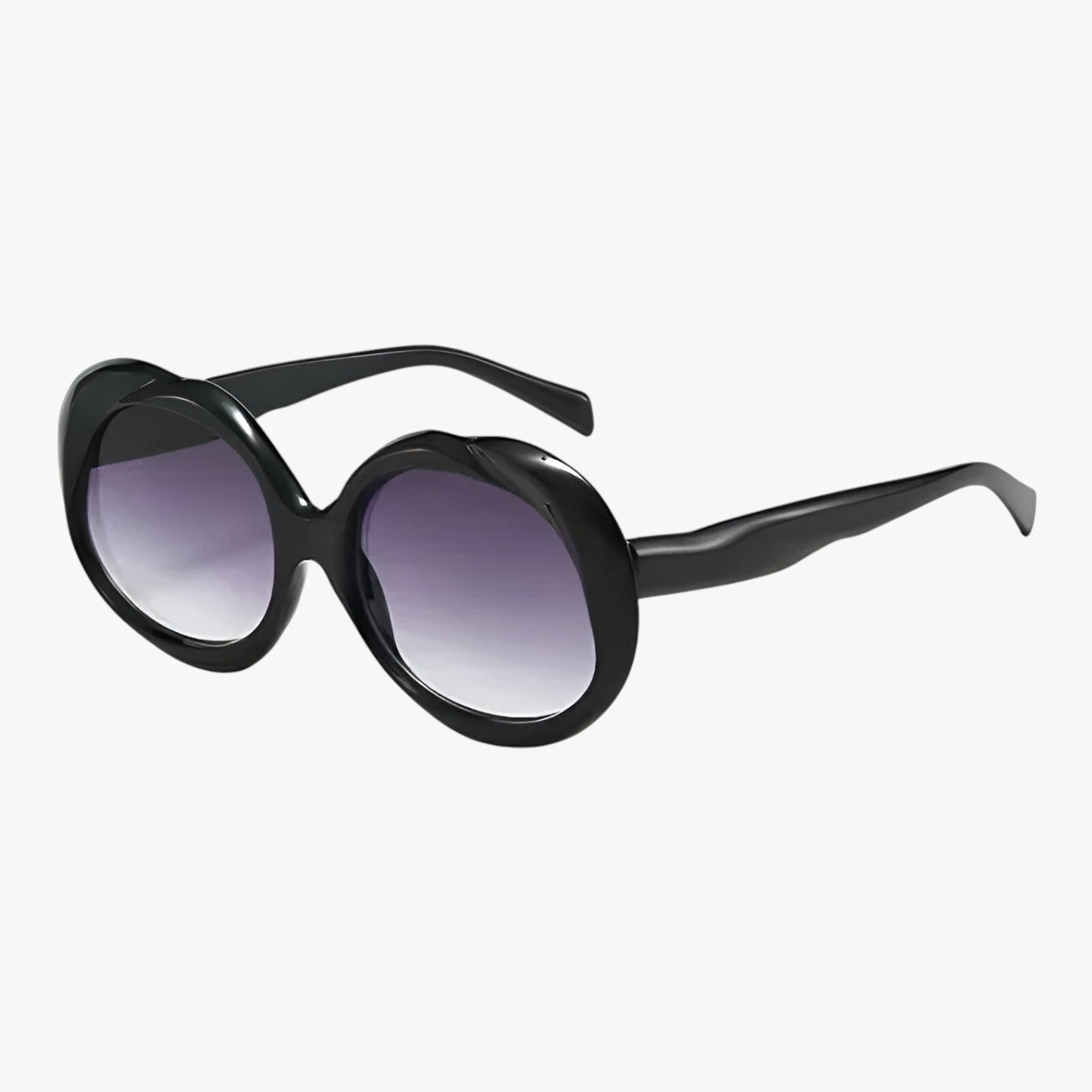Moderne retrodesign Oval form med punket touch: perfekt til dem, der ønsker at skille sig ud. Passer til ethvert outfit Unisex stil, der fremhæver både afslappede og elegante looks. - grå dobbelt - other - {{ product_tags }