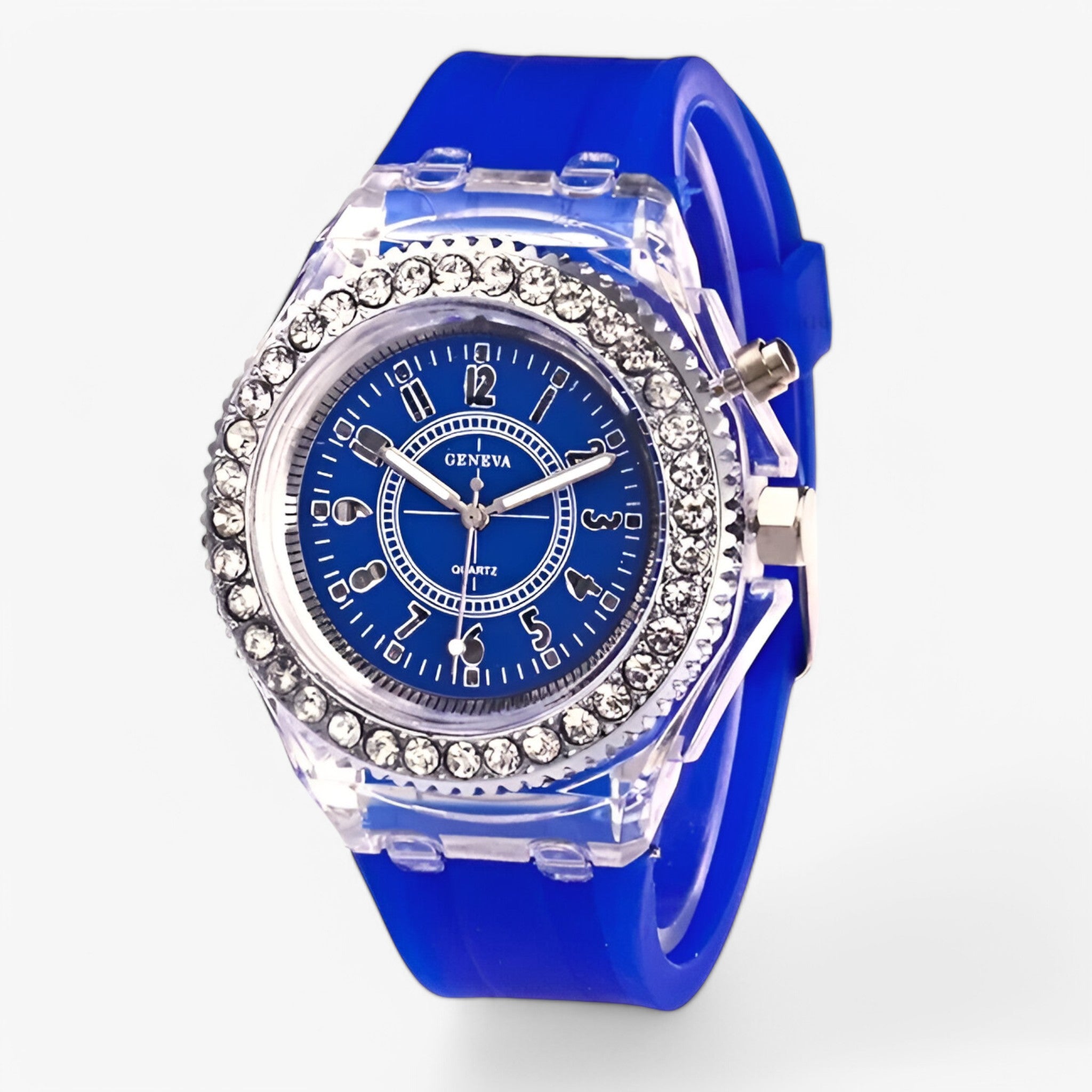 Francis | LED lys gel ur - Blå - watches - {{ product_tags }