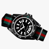 Lincoln | Elegant watch with nylon strap and night light
