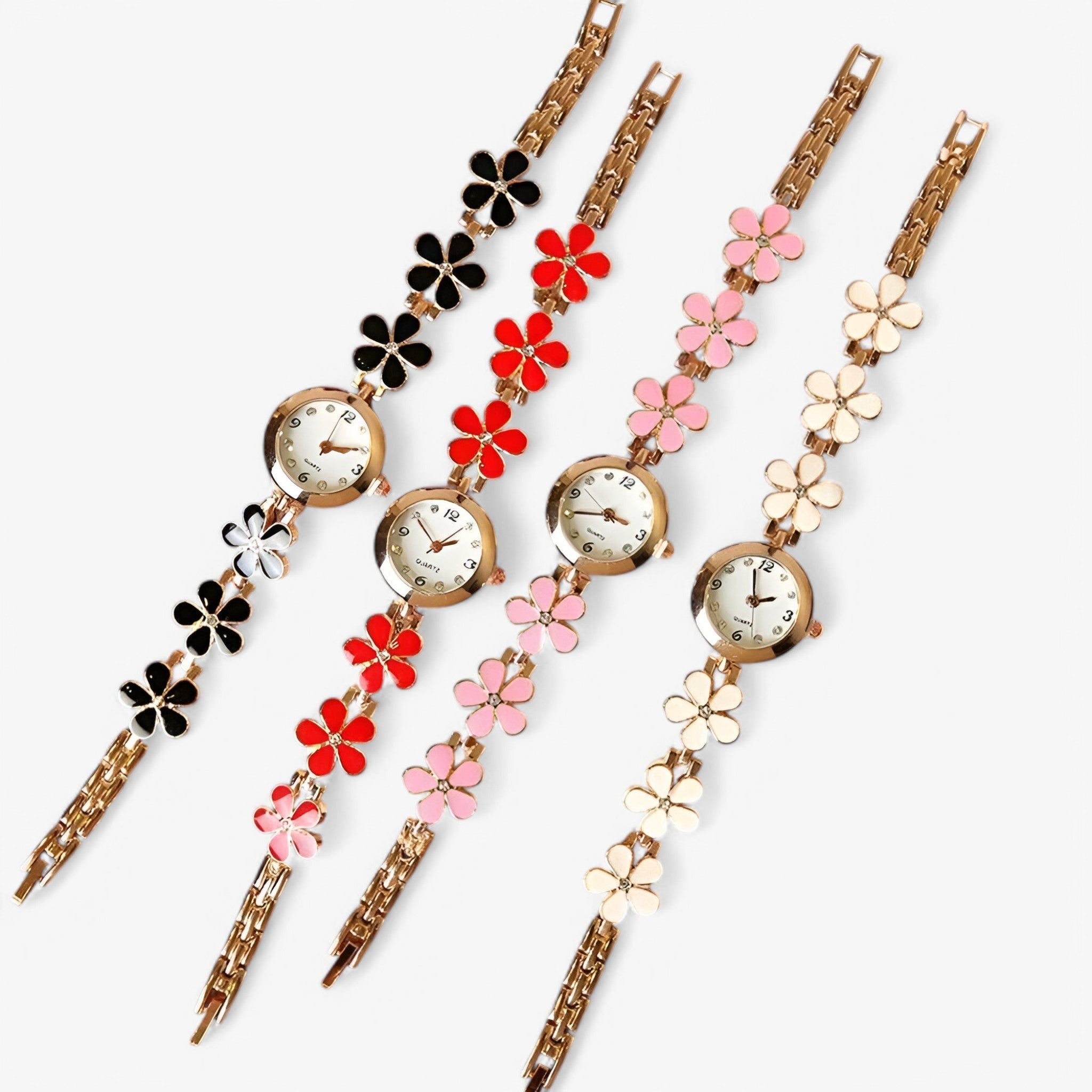 Juliette | Blomster og småkager analogt kvarts armbåndsur til kvinder - - watches - {{ product_tags }