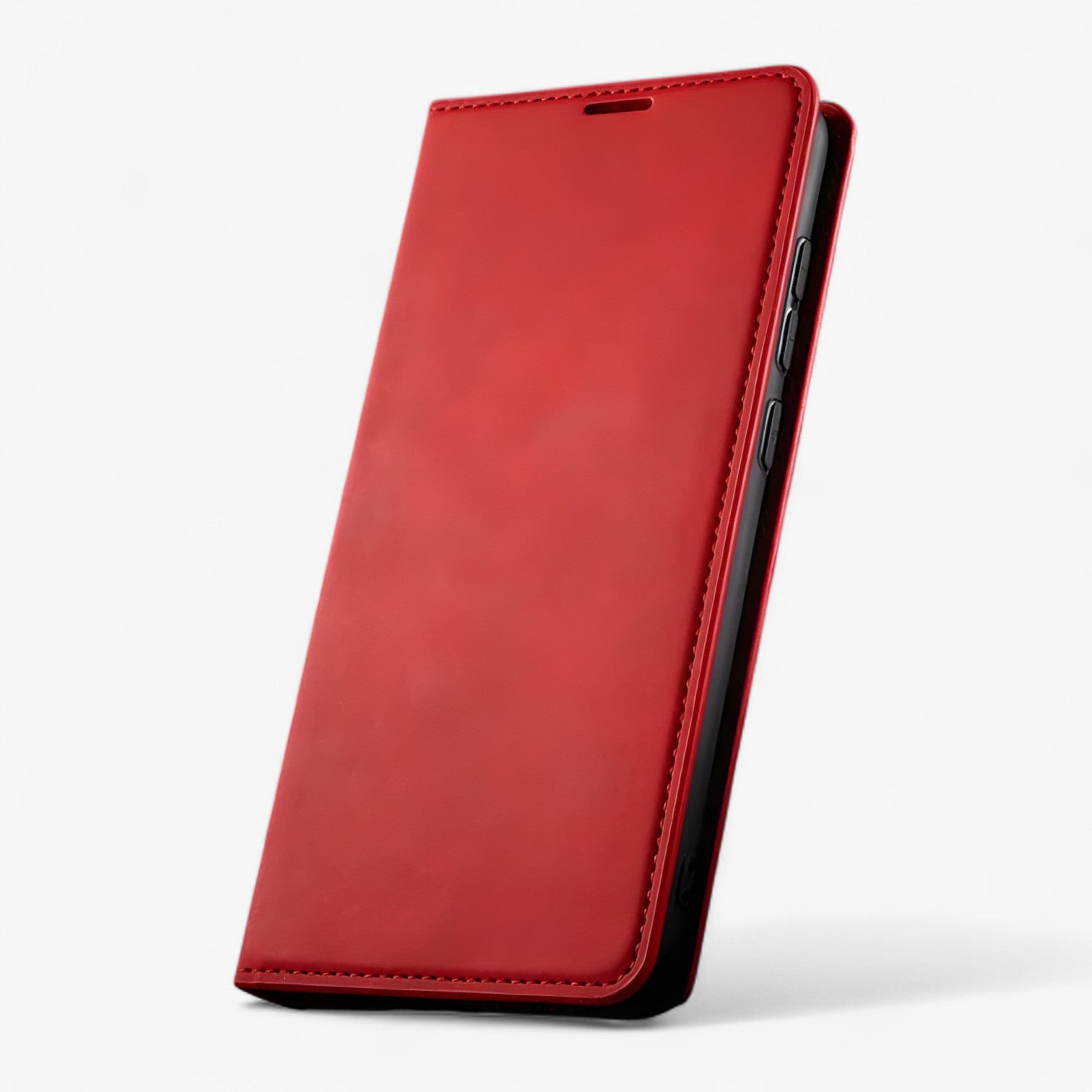 Caseo | Magnetisk læderetui - Elegant udseende, sikker beskyttelse - Rød - other - {{ product_tags }