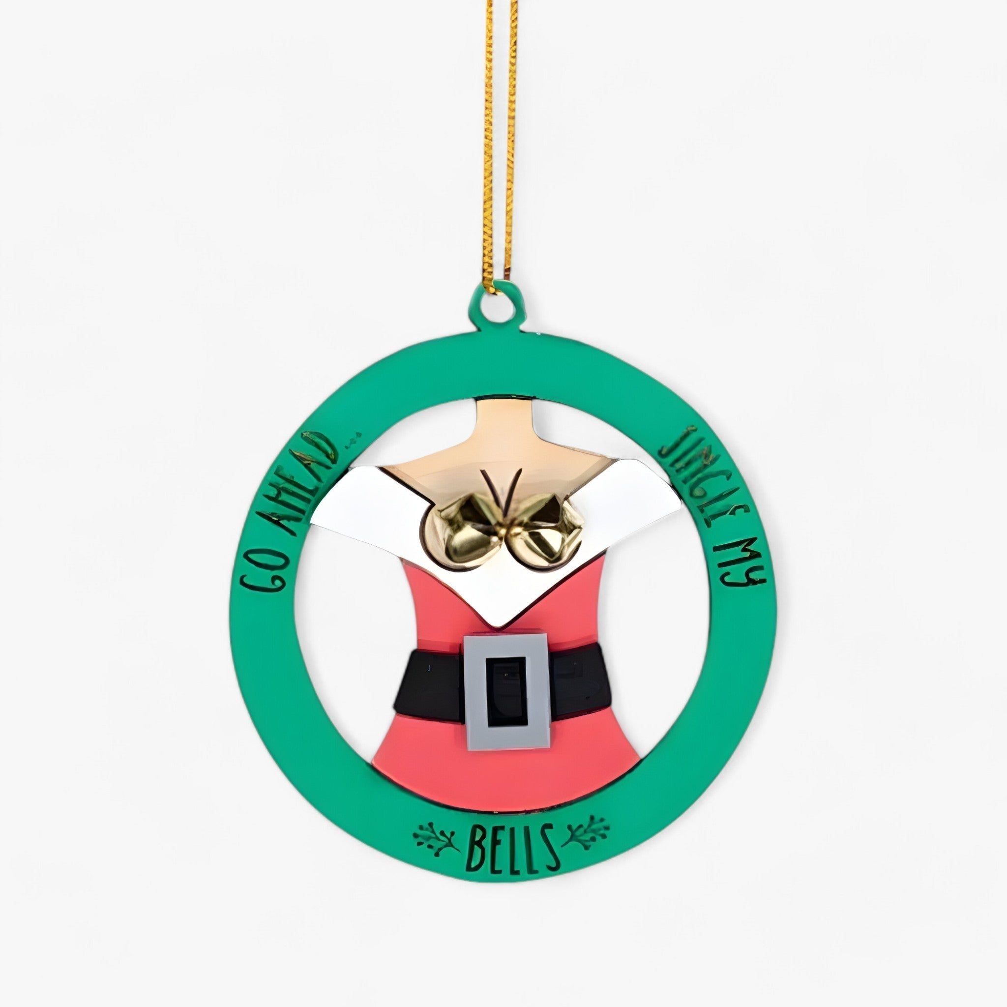 Klæd Mine Klokker | Sjovt juleornament - Klokkeophæng nisse til juletræet og nytårsdekoration - Krop 6 STK - christmas - {{ product_tags }