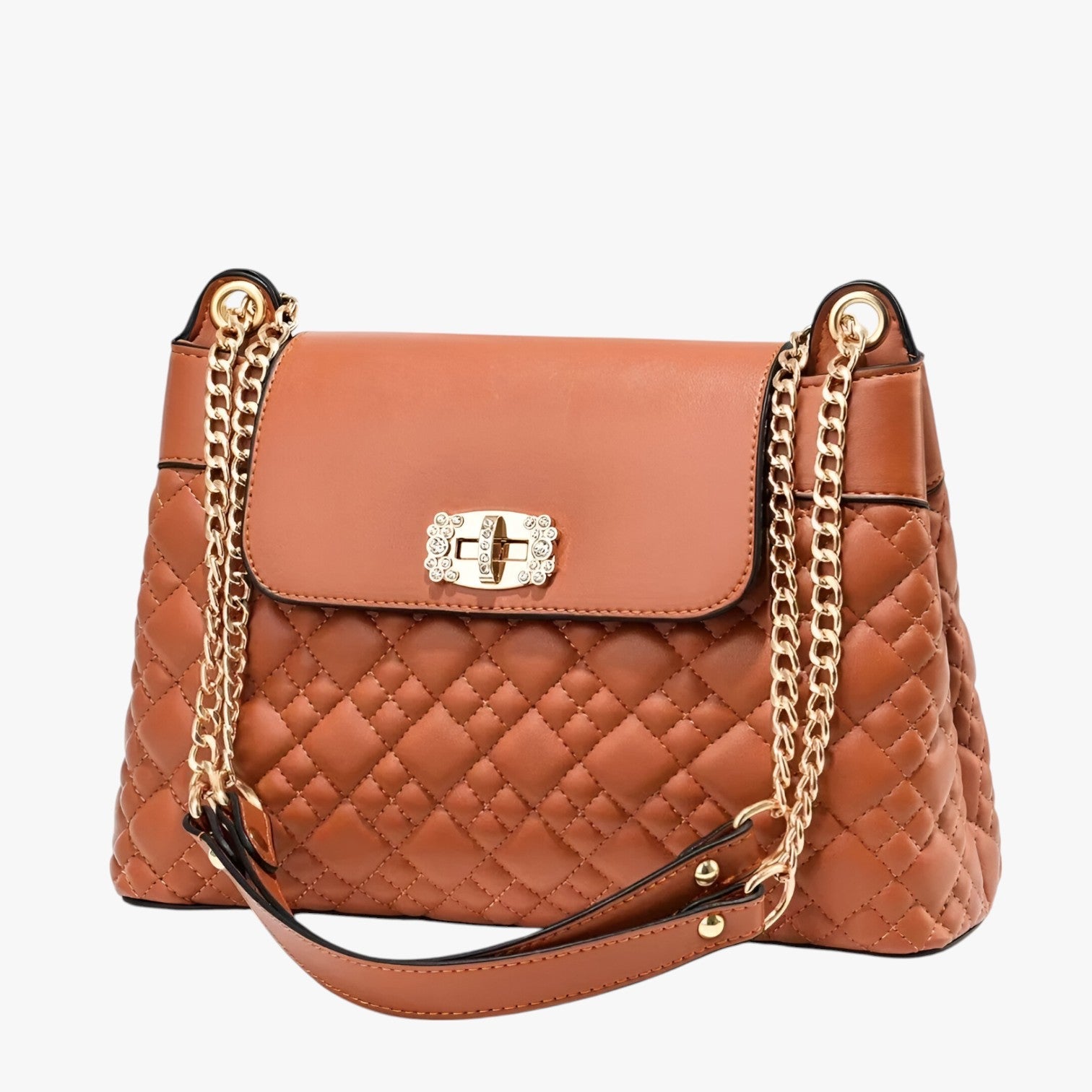 Isla | Elegant og praktisk skuldertaske i kurvdesign - Orange - bags - {{ product_tags }