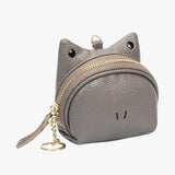 Reign | Elegant leather backpack with zipper, coin, and card pockets