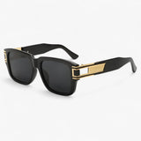Emil | Vintage square sunglasses with teardrop design