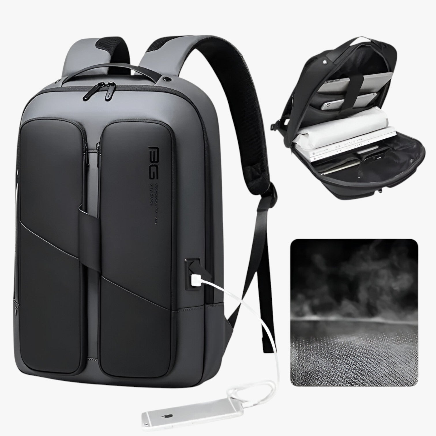 Damian | Vandtæt laptop rygsæk med tyverisikring - - Damian | Vandtæt laptop rygsæk med tyverisikring- €25 - {{ product_tags }