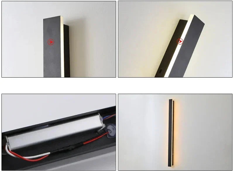 Moderne Udendørs LED Væglampe – Haver & Terrasser