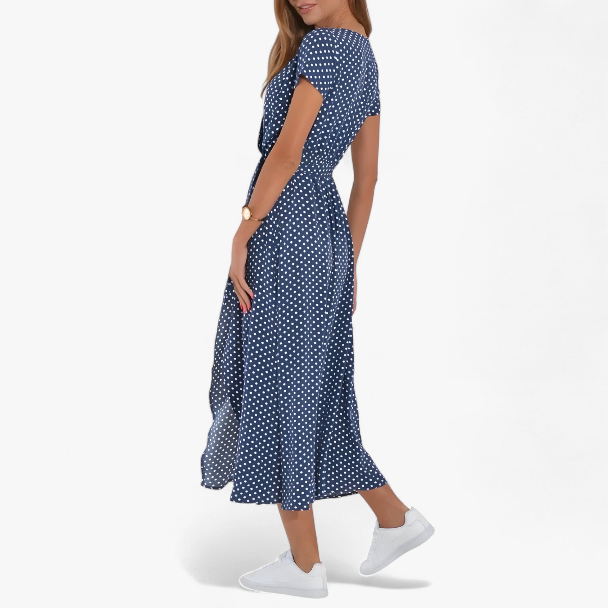 Nery - Elegant kjole med V-udskæring - - women's fashion - {{ product_tags }
