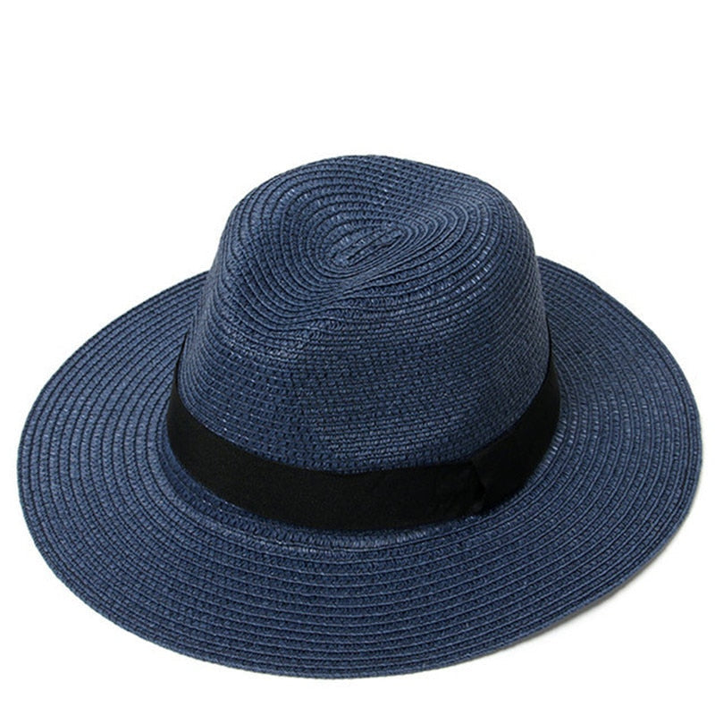 Panamansk stråhat - Marineblå - women's fashion - {{ product_tags }
