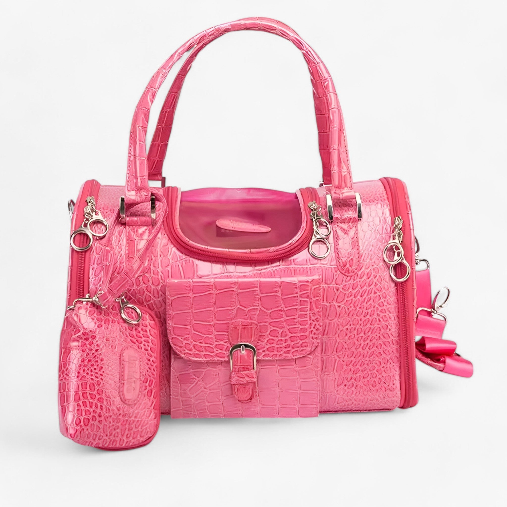 Hannah | Stilfuld PU-læder Hundebærepose - - baby - {{ product_tags }