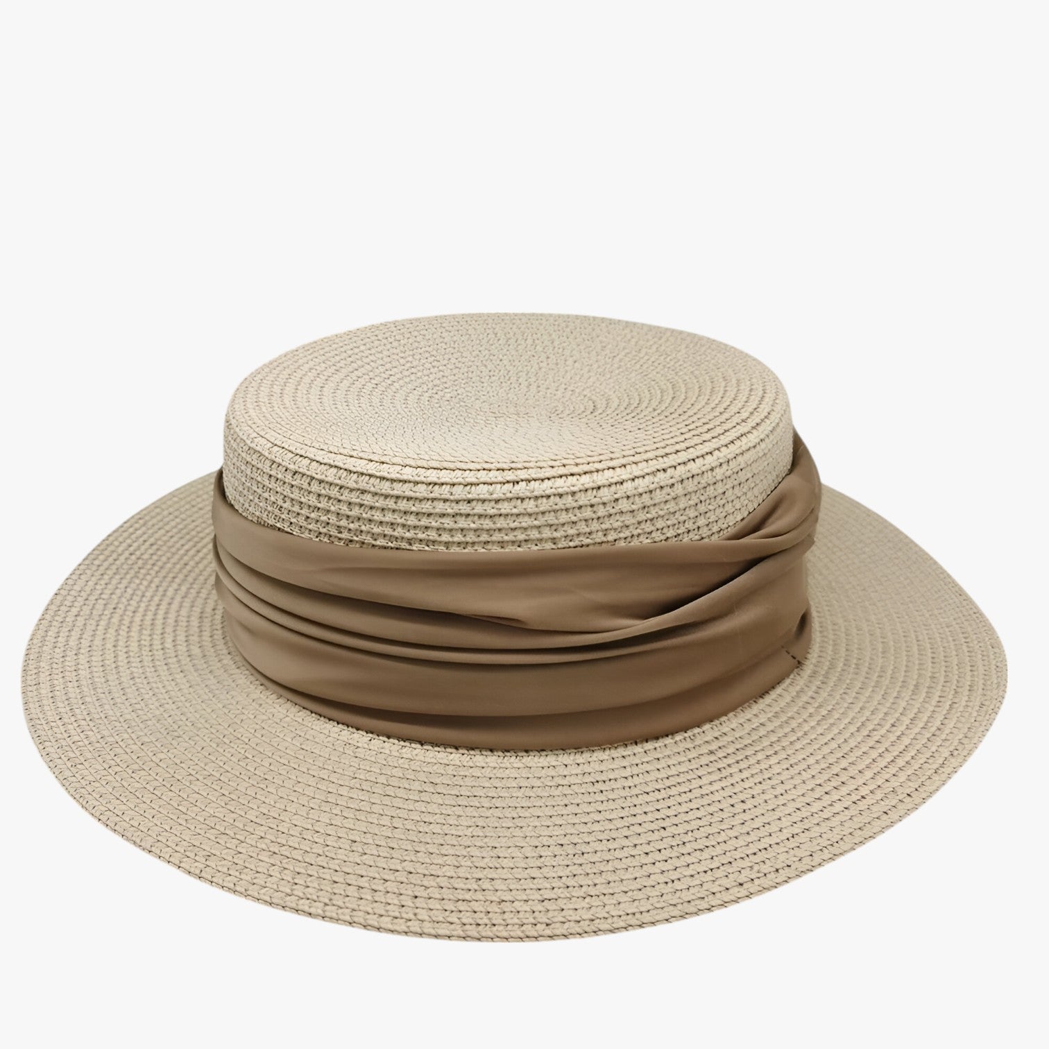 Gretchen | Chic & Sheltered: Sommer Fedora strandhat med bred skygge - Abrikos 54-58cm - women's fashion - {{ product_tags }