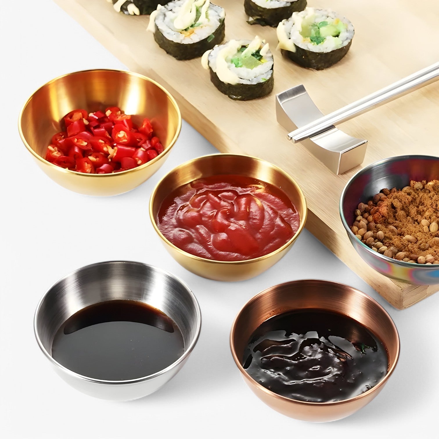 Mauro | Suppeskåle i rustfrit stål – Stilfuld og praktisk servering - - house & garden - {{ product_tags }