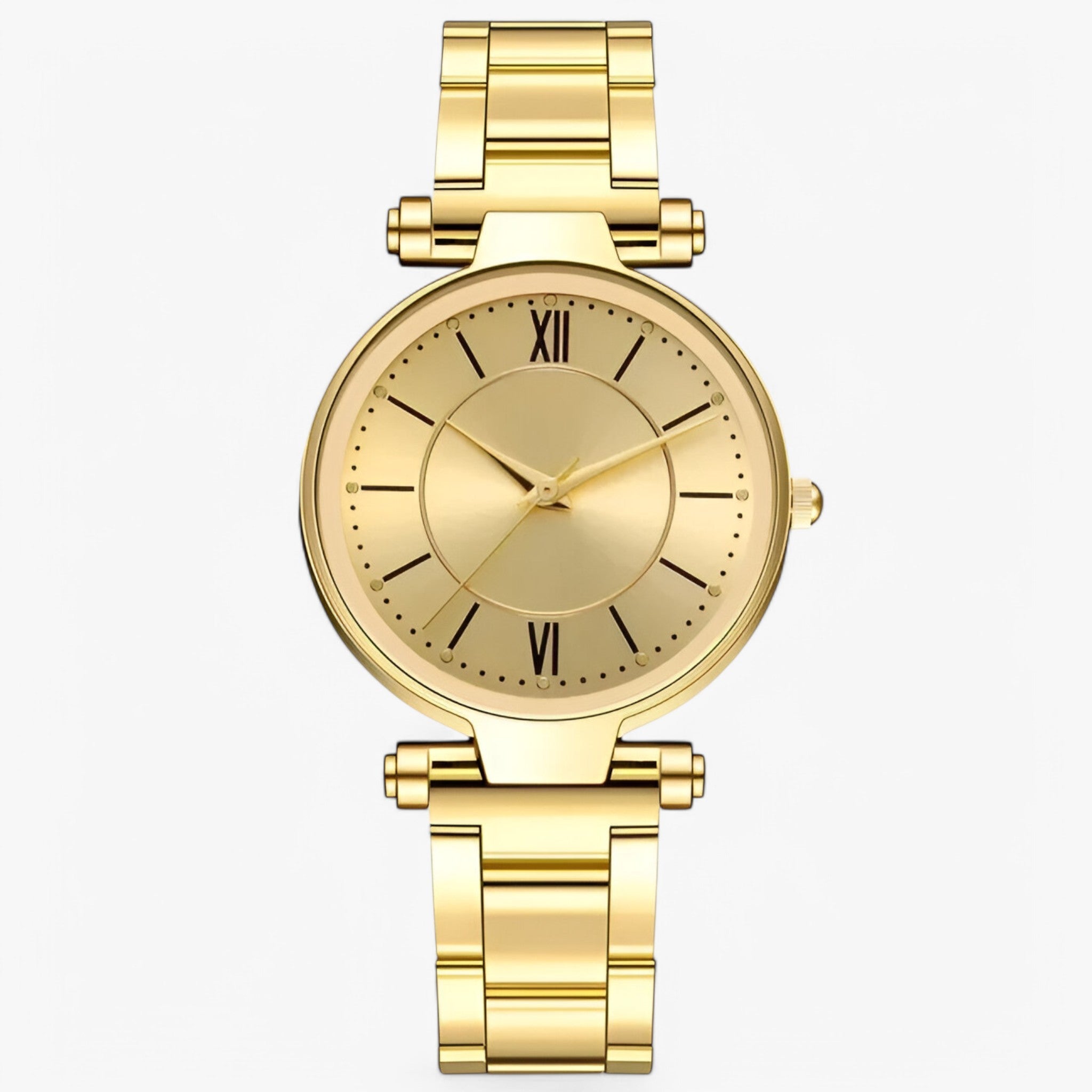 Claudia | Klassisk rosa stålur - Guld - watches - {{ product_tags }