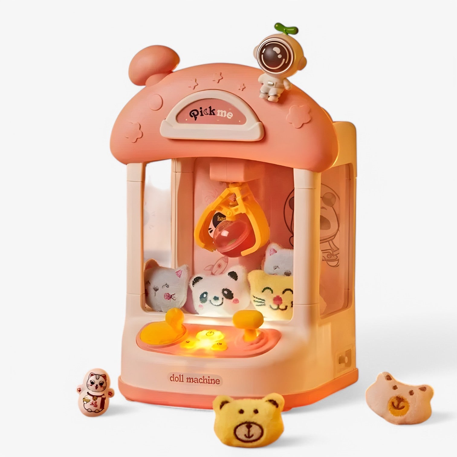 Remi | Mini Grab Maskine – Sødt astronautenspejl med lys og musik - - baby - {{ product_tags }