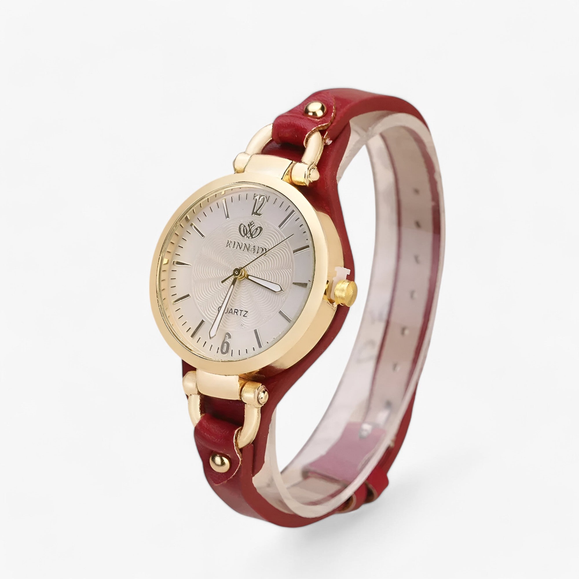 Jiezel | Dameur - Stilfuld slank PU-læderrem - Rød - watches - {{ product_tags }