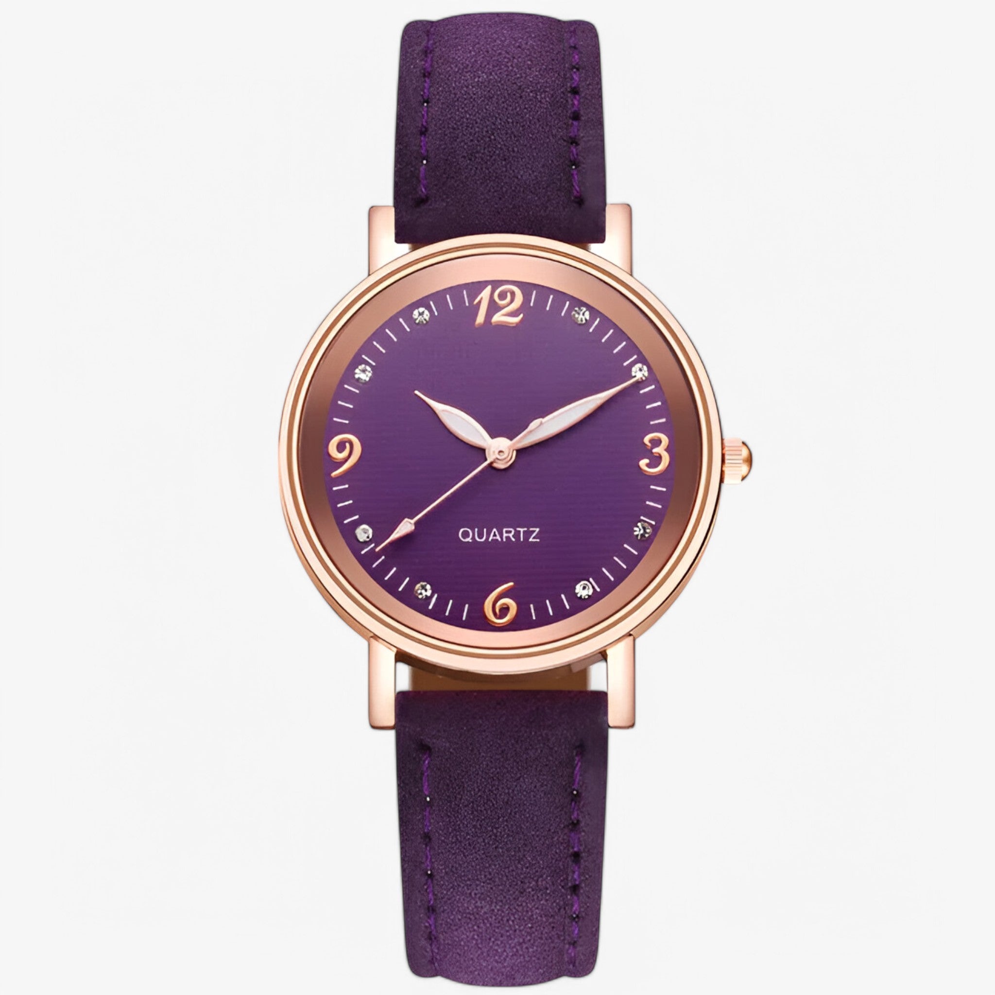Danna | Rustfrit stål quartz ur - lilla - watches - {{ product_tags }