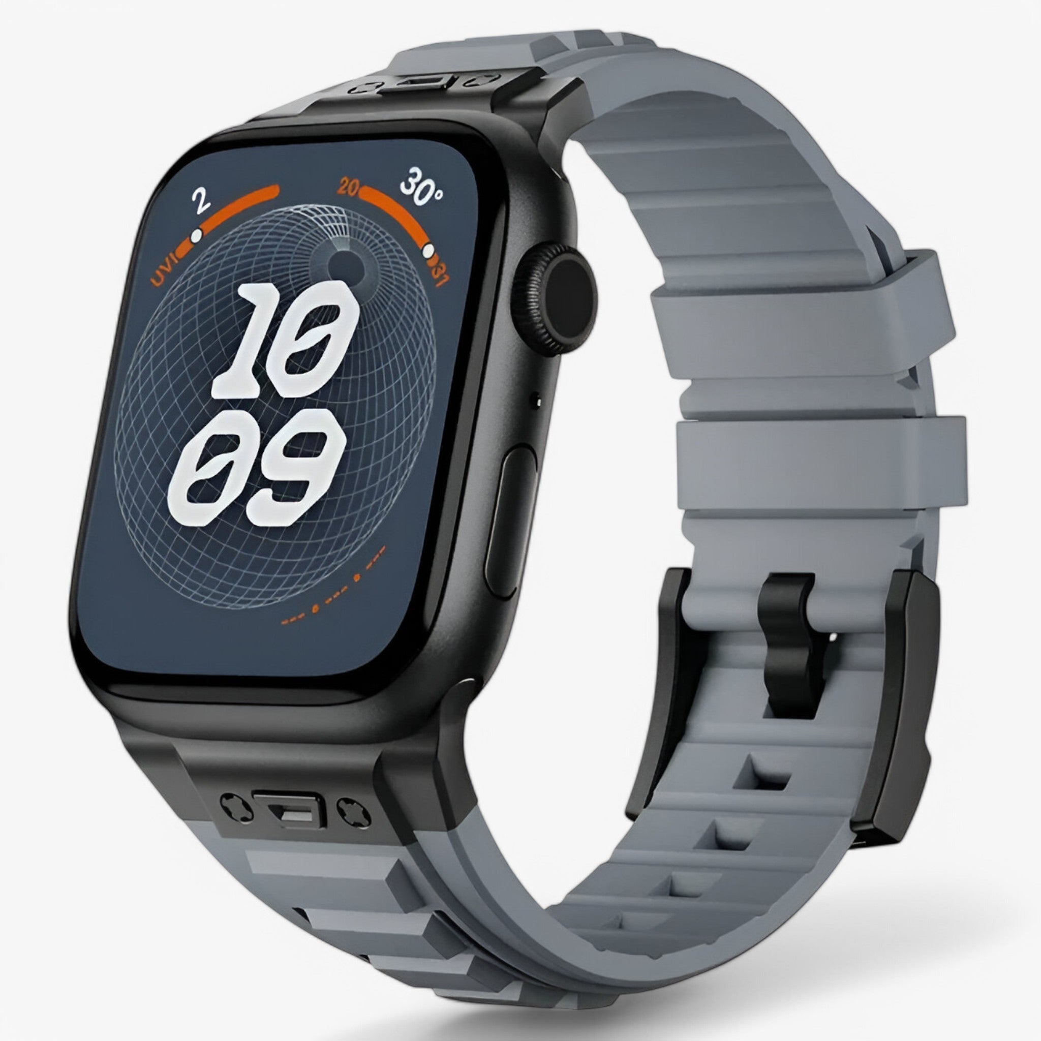 Alex | Silikone sportsbånd til Apple Watch - sort grå - watches - {{ product_tags }
