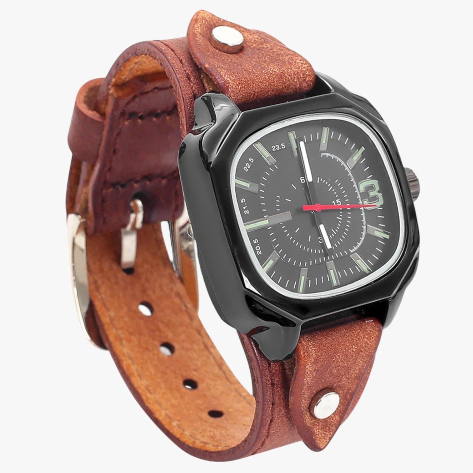 Lucca | Vintage ur med læderrem - Retro Brun - watches - {{ product_tags }