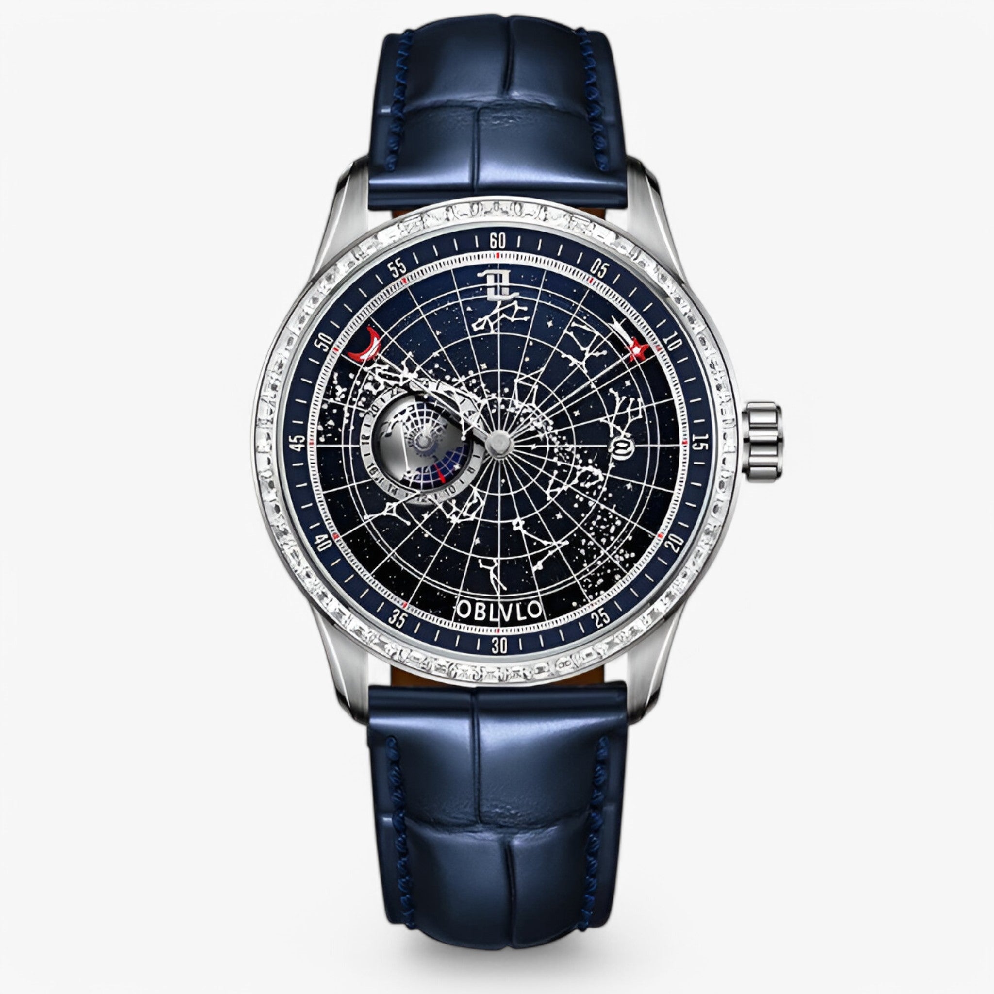 Apollo | Luksus mekanisk ur med læderrem - - watches - {{ product_tags }